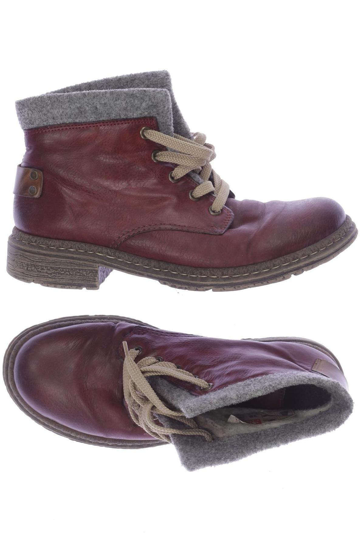 

Rieker Damen Stiefelette, bordeaux, Gr. 38