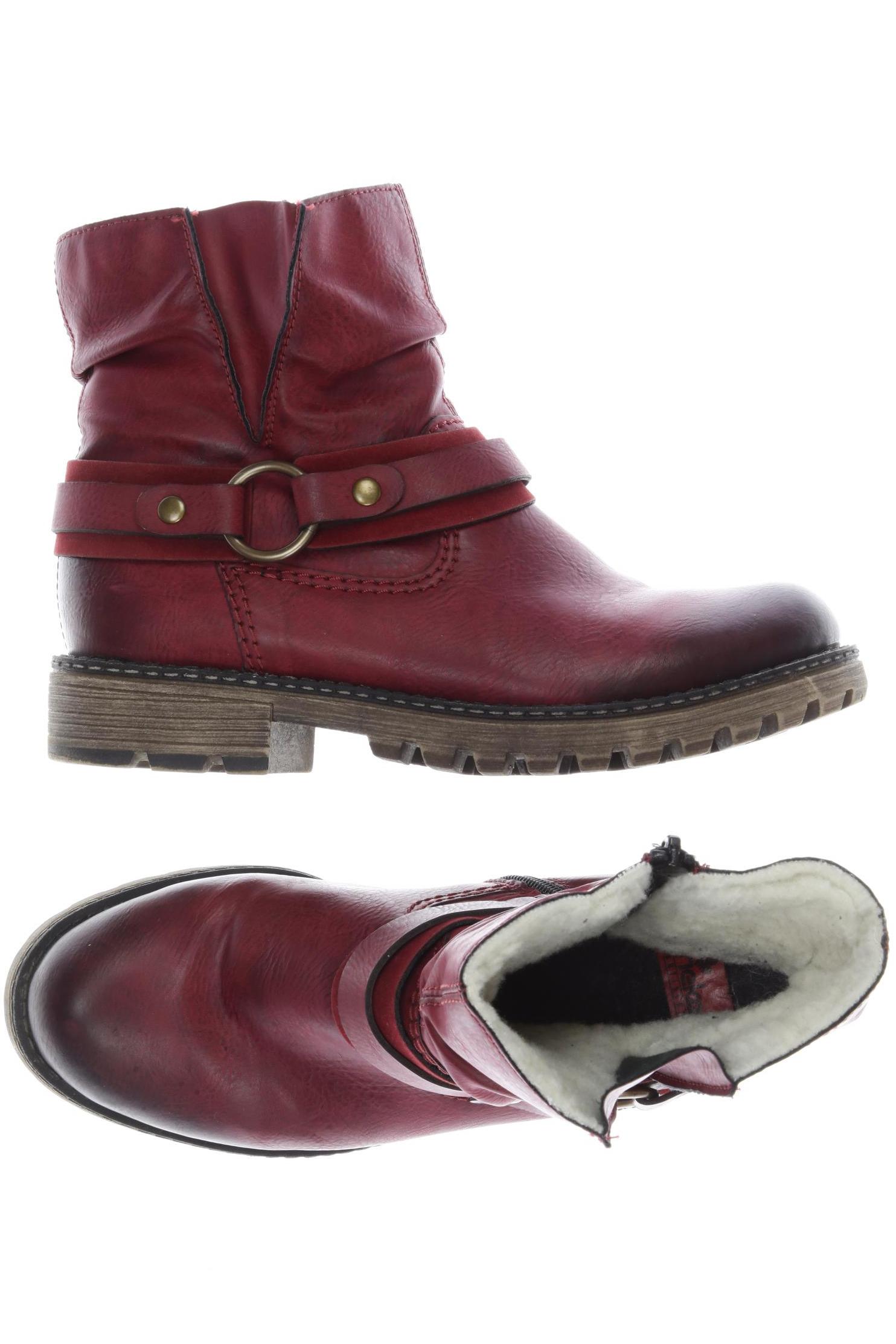 

Rieker Damen Stiefelette, bordeaux, Gr. 37