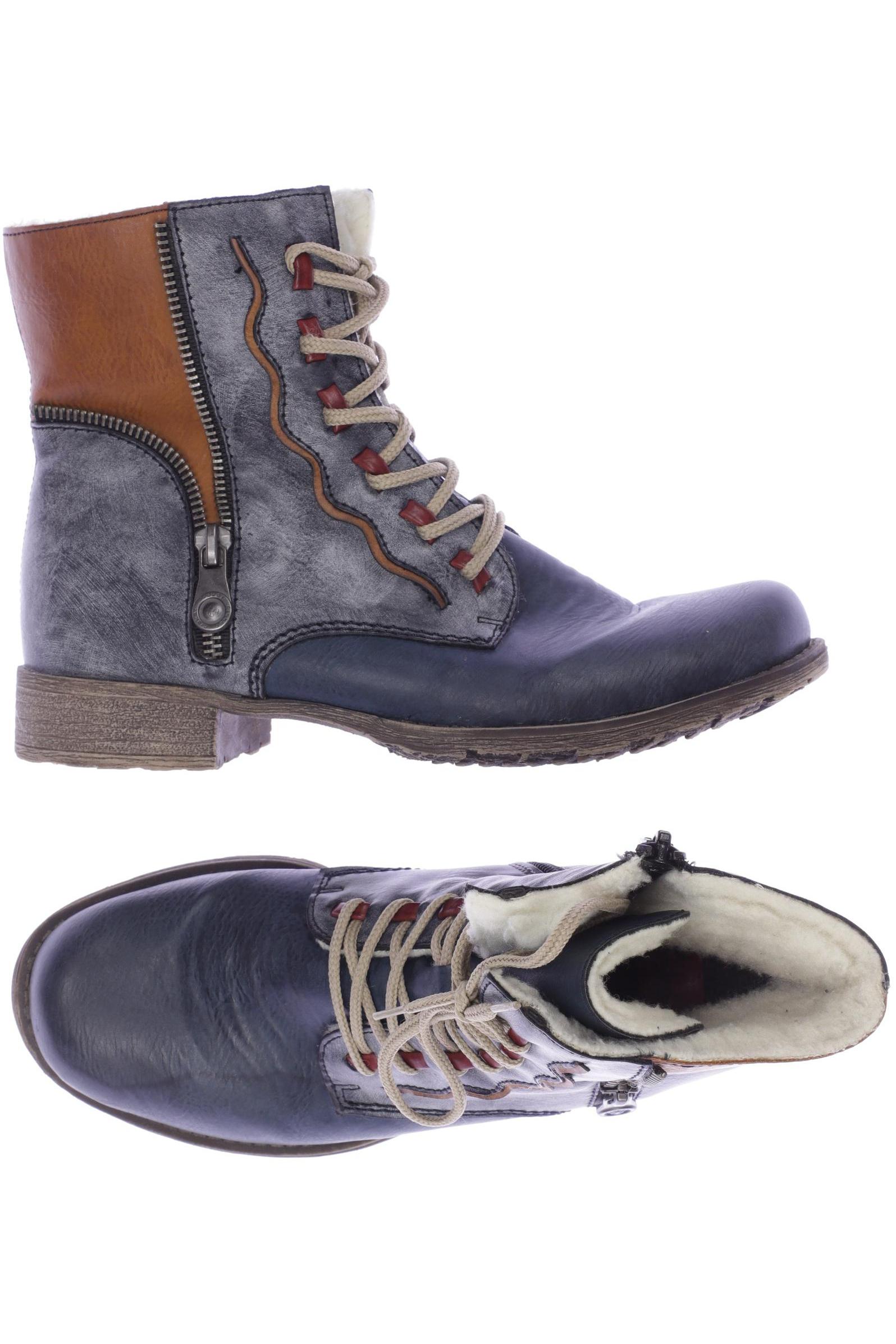 

Rieker Damen Stiefelette, blau, Gr. 36