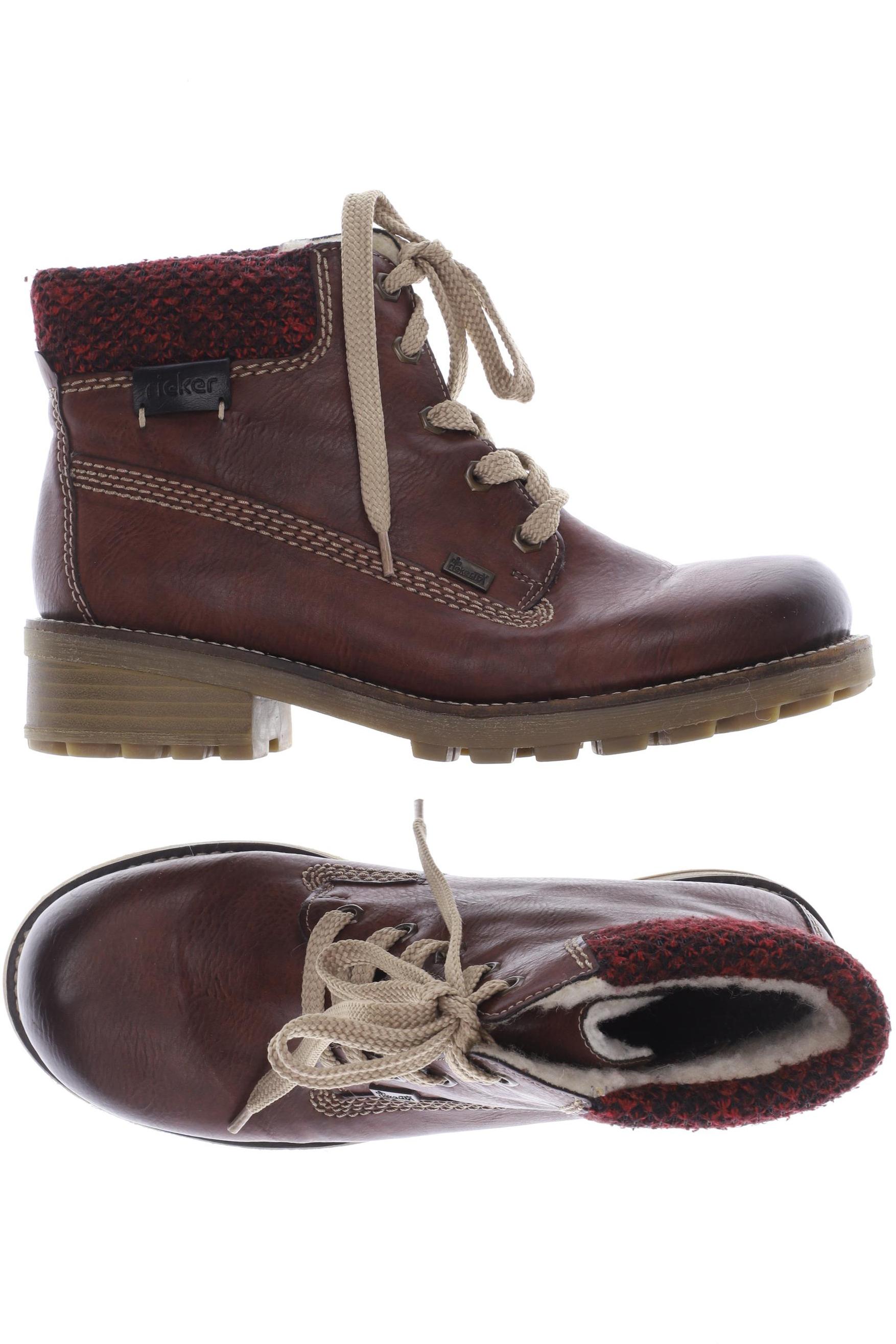 

Rieker Damen Stiefelette, bordeaux, Gr. 37