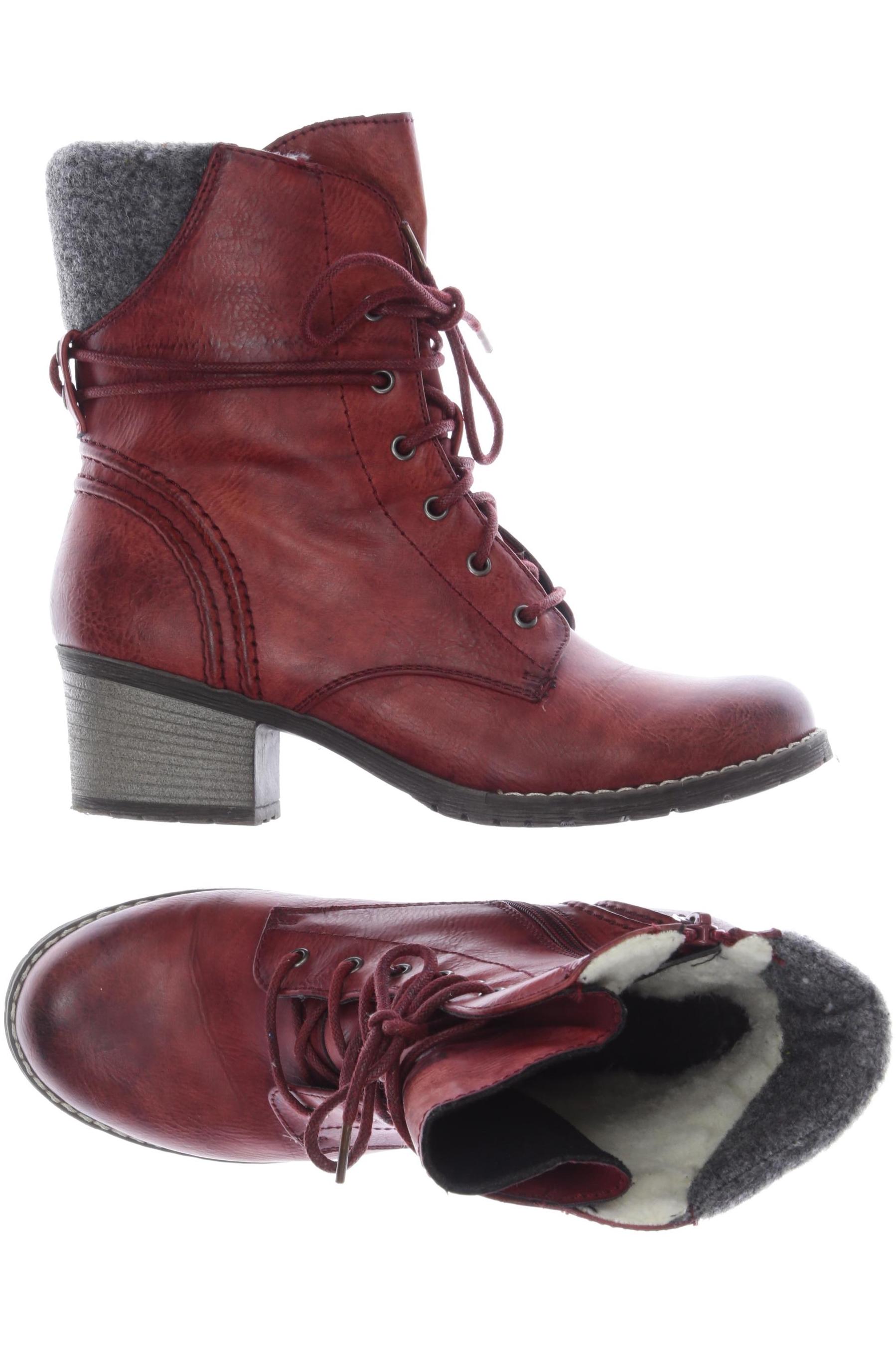 

Rieker Damen Stiefelette, rot, Gr. 38