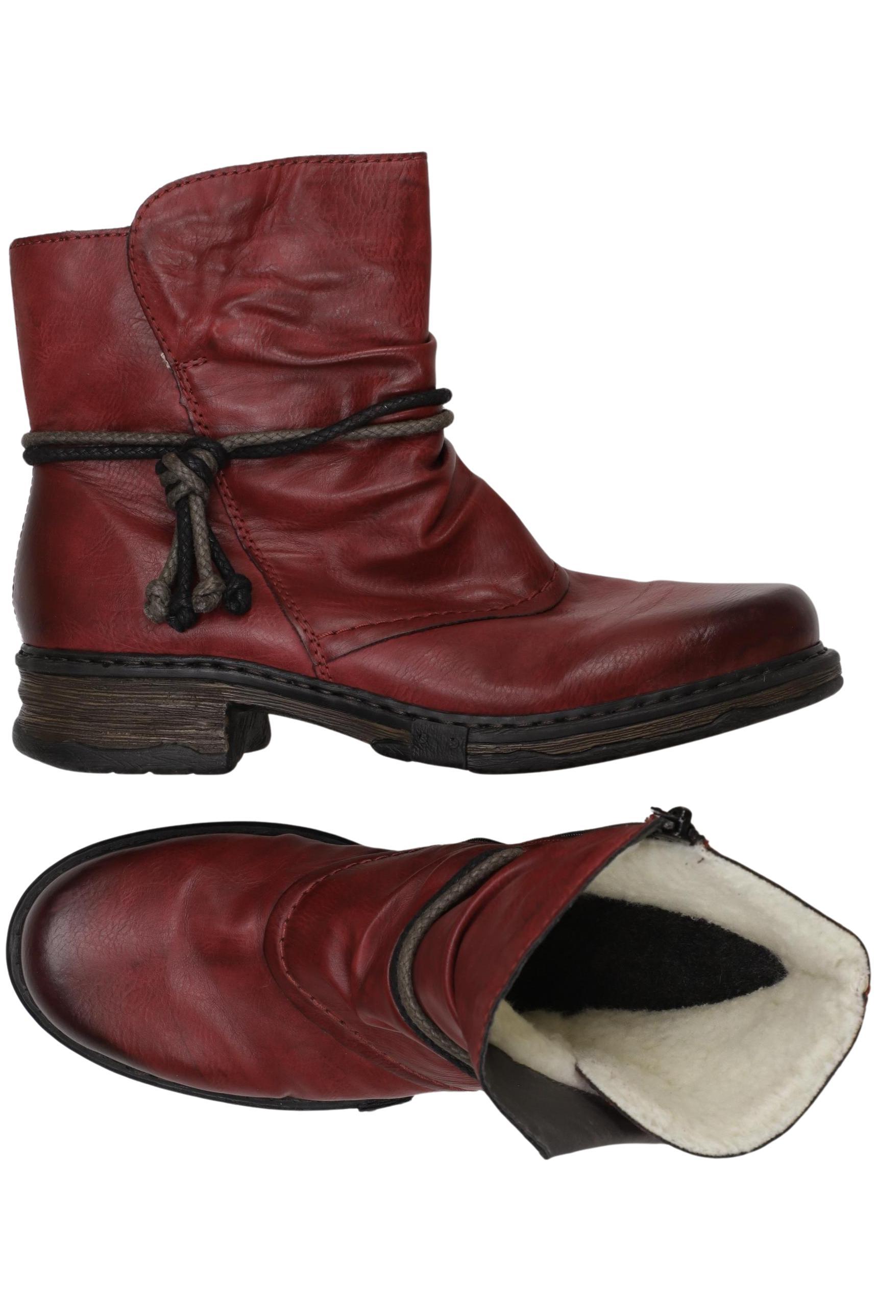 

Rieker Damen Stiefelette, rot, Gr. 40