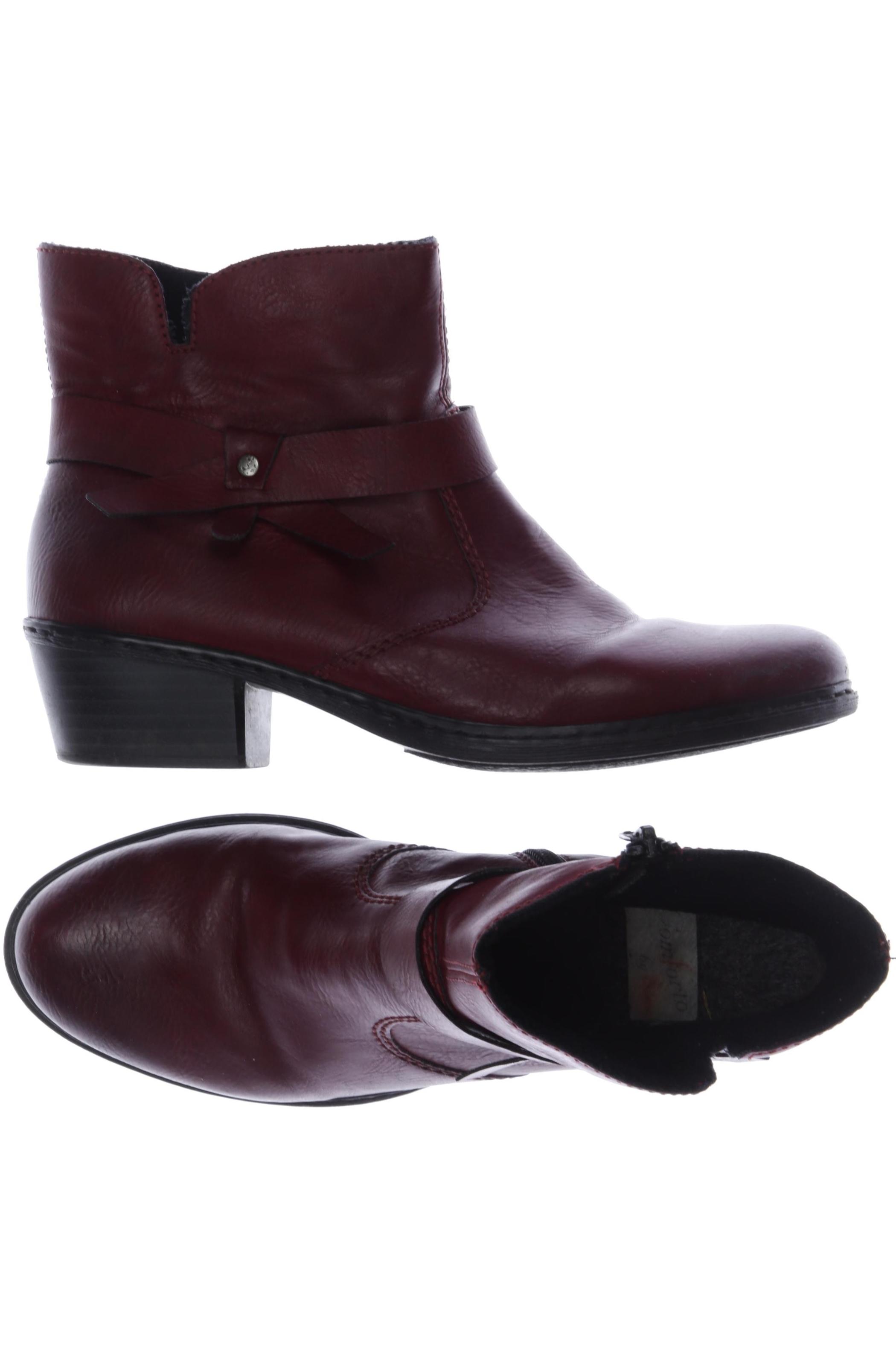 

Rieker Damen Stiefelette, bordeaux, Gr. 38