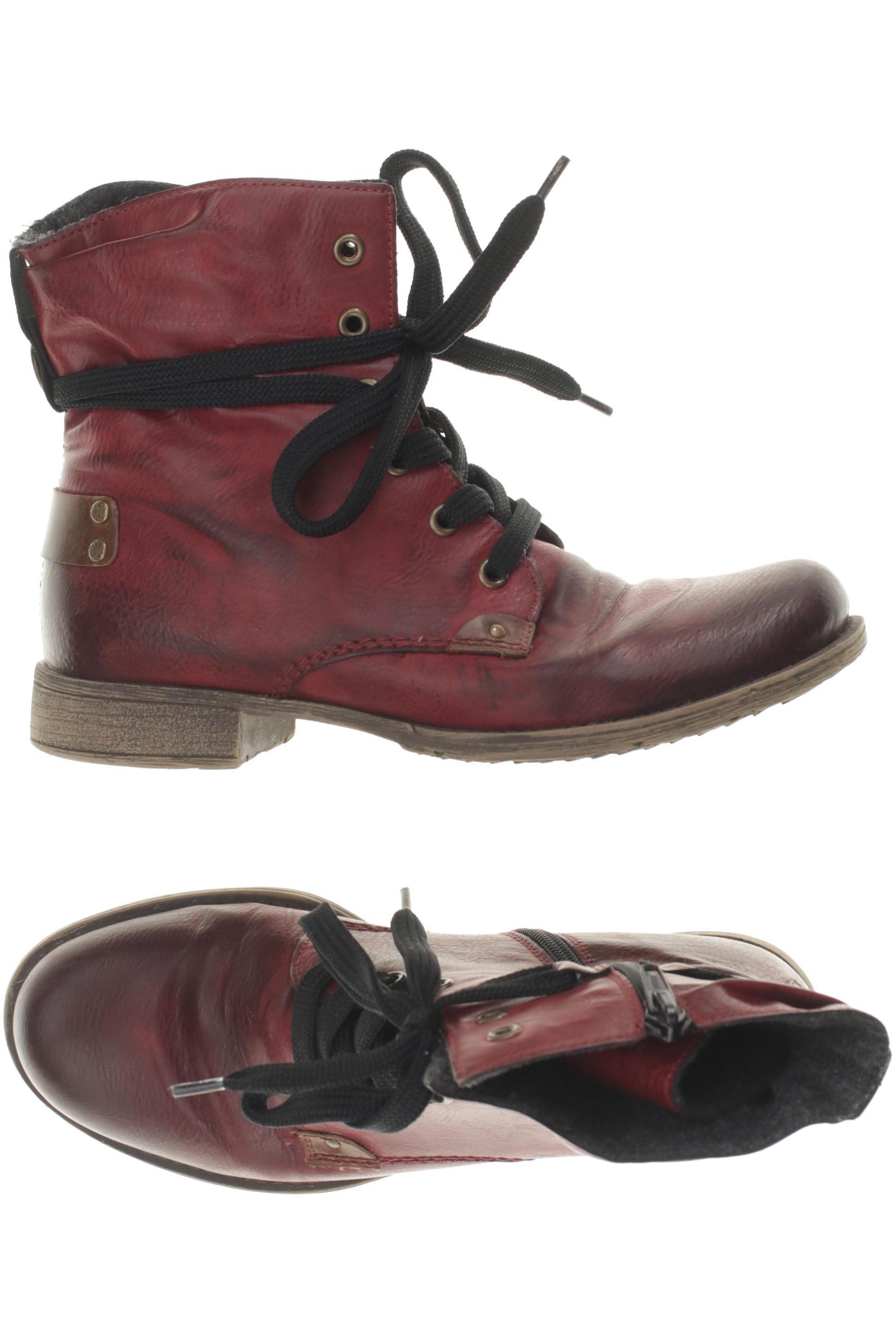 

Rieker Damen Stiefelette, rot, Gr. 38