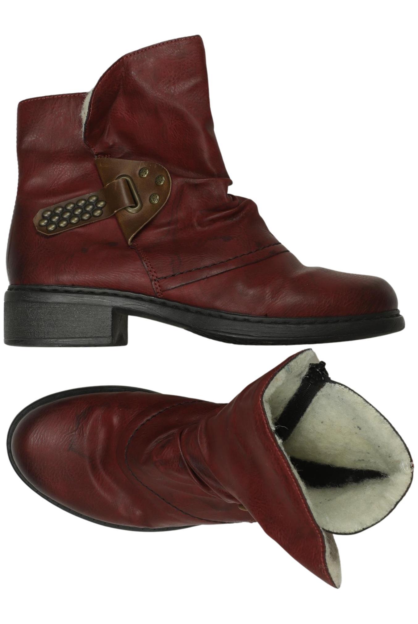 

Rieker Damen Stiefelette, rot, Gr. 37