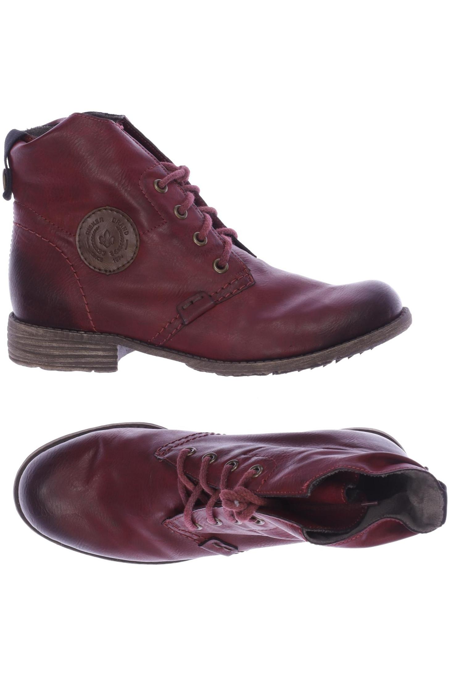 

Rieker Damen Stiefelette, bordeaux, Gr. 37