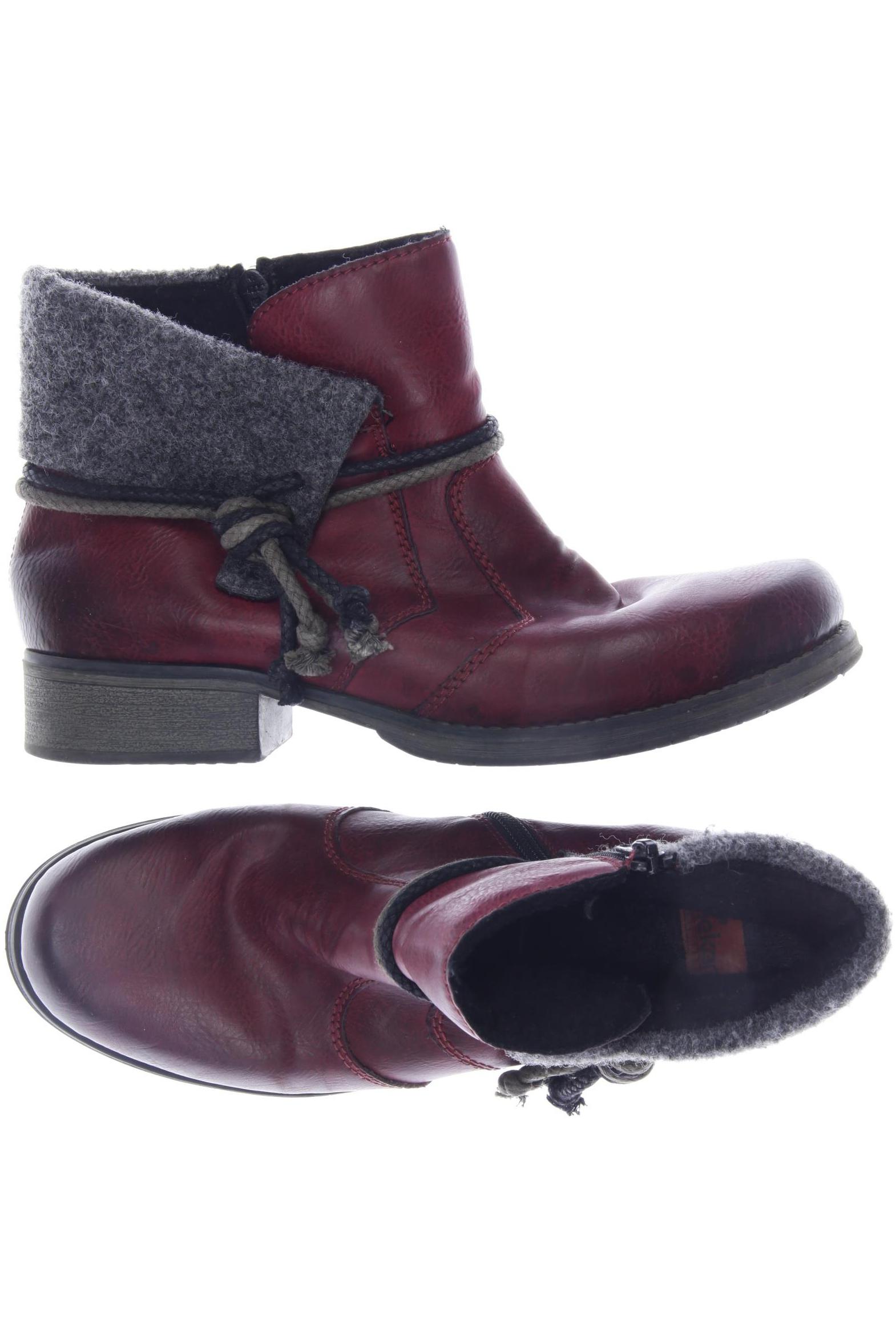 

Rieker Damen Stiefelette, bordeaux, Gr. 40