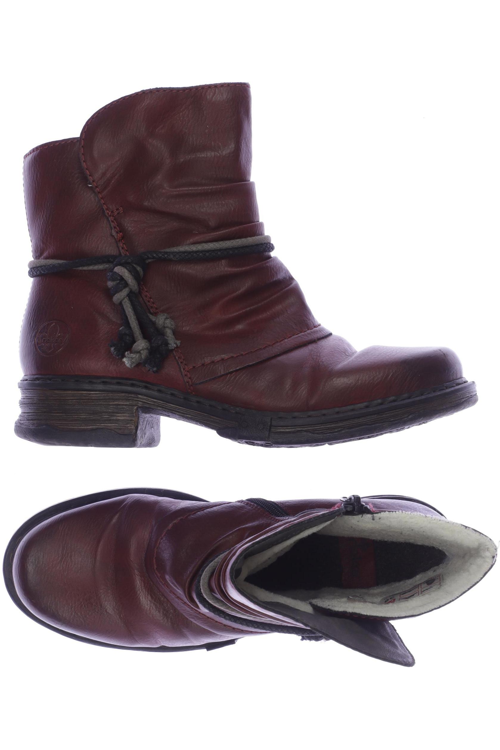

Rieker Damen Stiefelette, bordeaux, Gr. 38