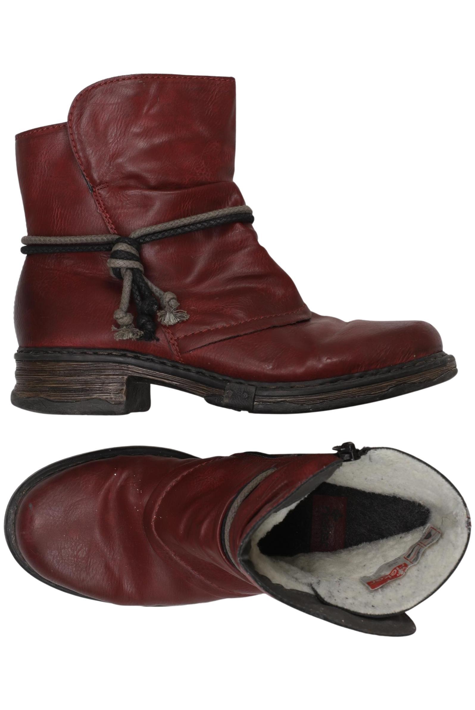 

Rieker Damen Stiefelette, bordeaux, Gr. 38