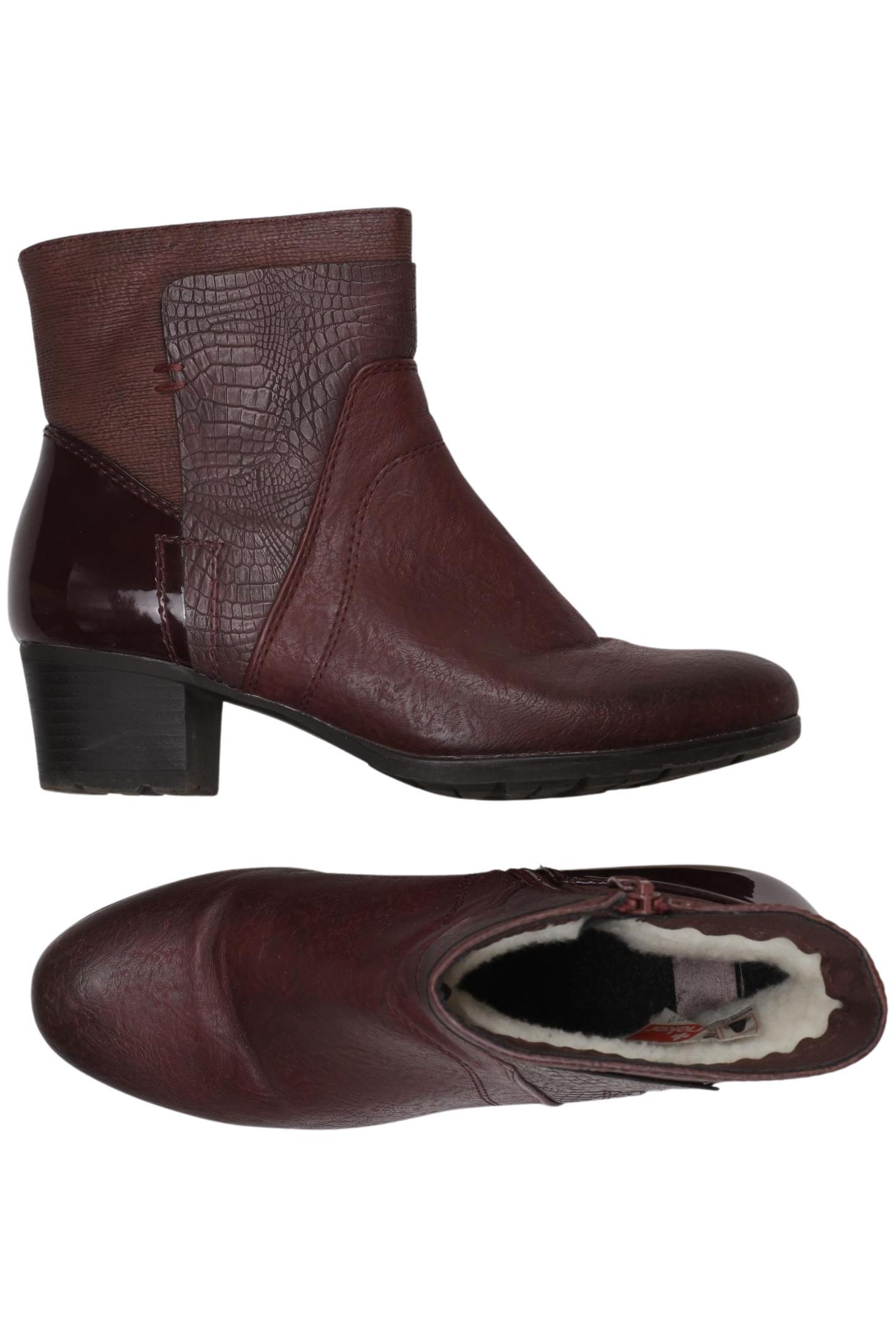 

Rieker Damen Stiefelette, bordeaux, Gr. 39