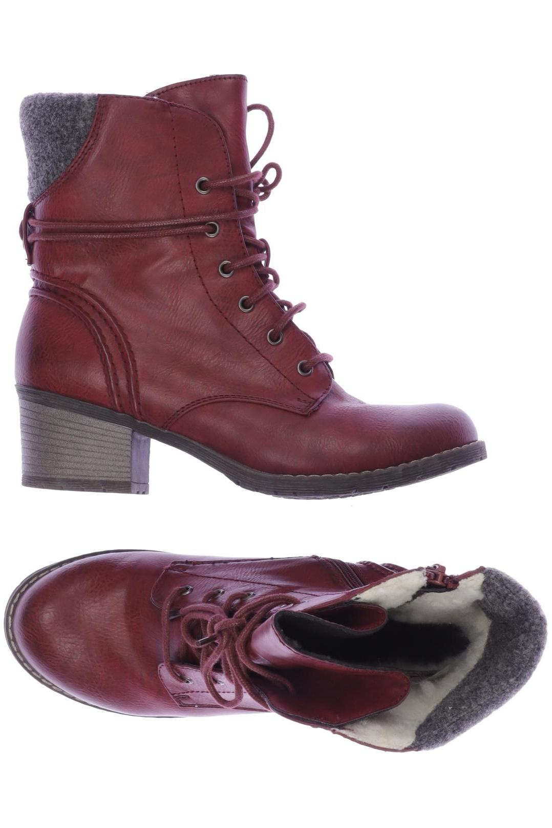 

Rieker Damen Stiefelette, bordeaux, Gr. 38