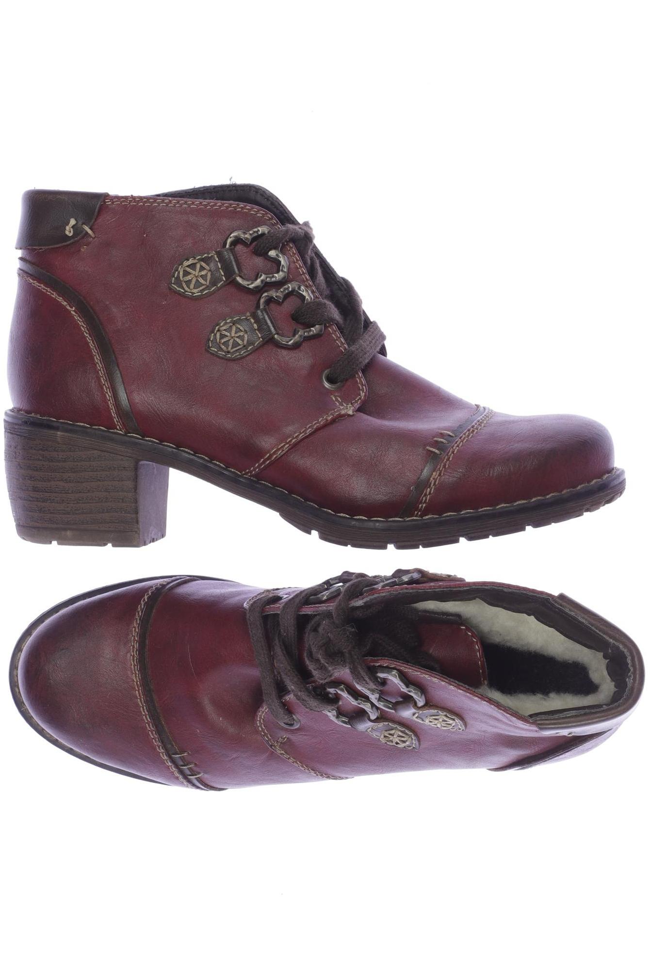 

Rieker Damen Stiefelette, bordeaux, Gr. 37