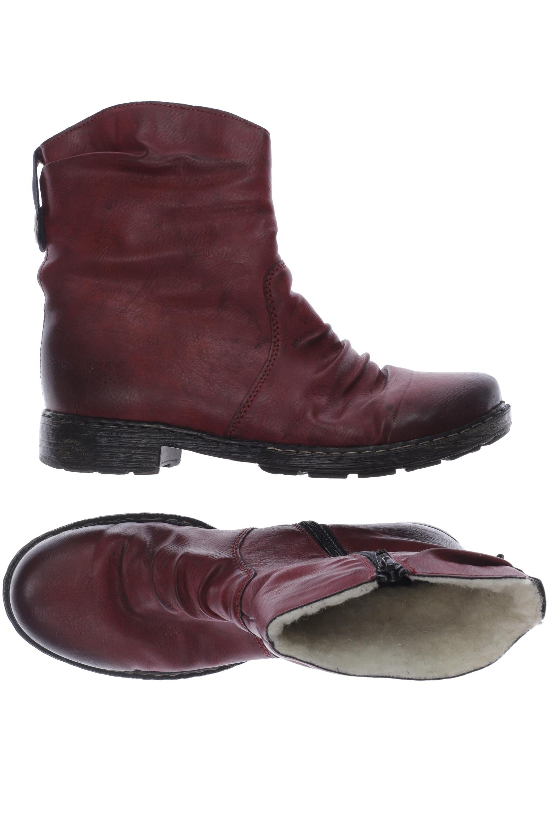 

Rieker Damen Stiefelette, bordeaux, Gr. 38
