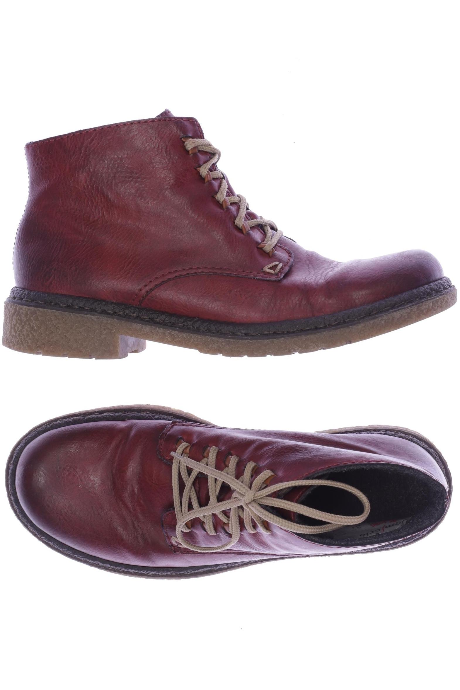 

Rieker Damen Stiefelette, bordeaux, Gr. 37