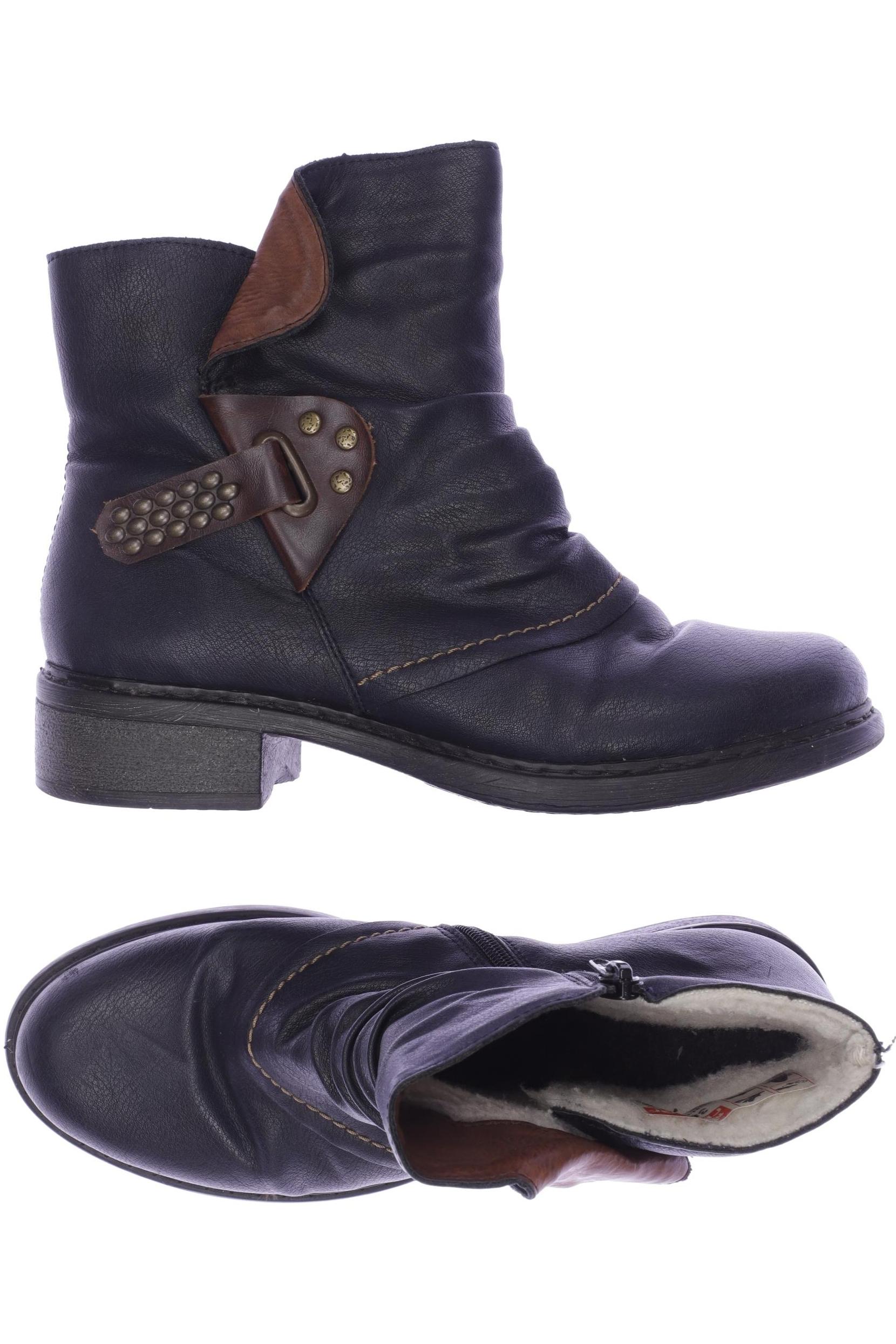 

Rieker Damen Stiefelette, marineblau, Gr. 38