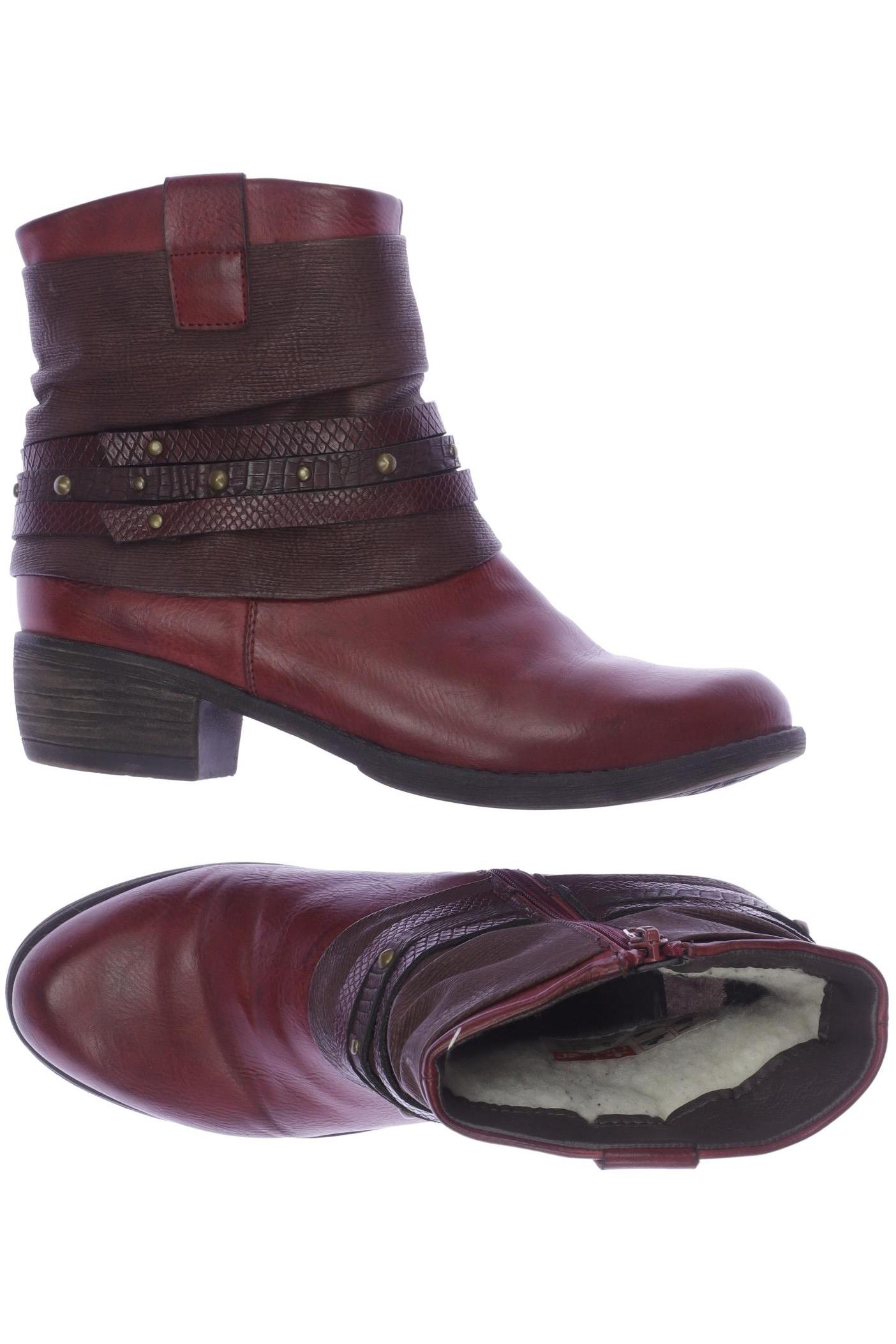 

Rieker Damen Stiefelette, rot, Gr. 38