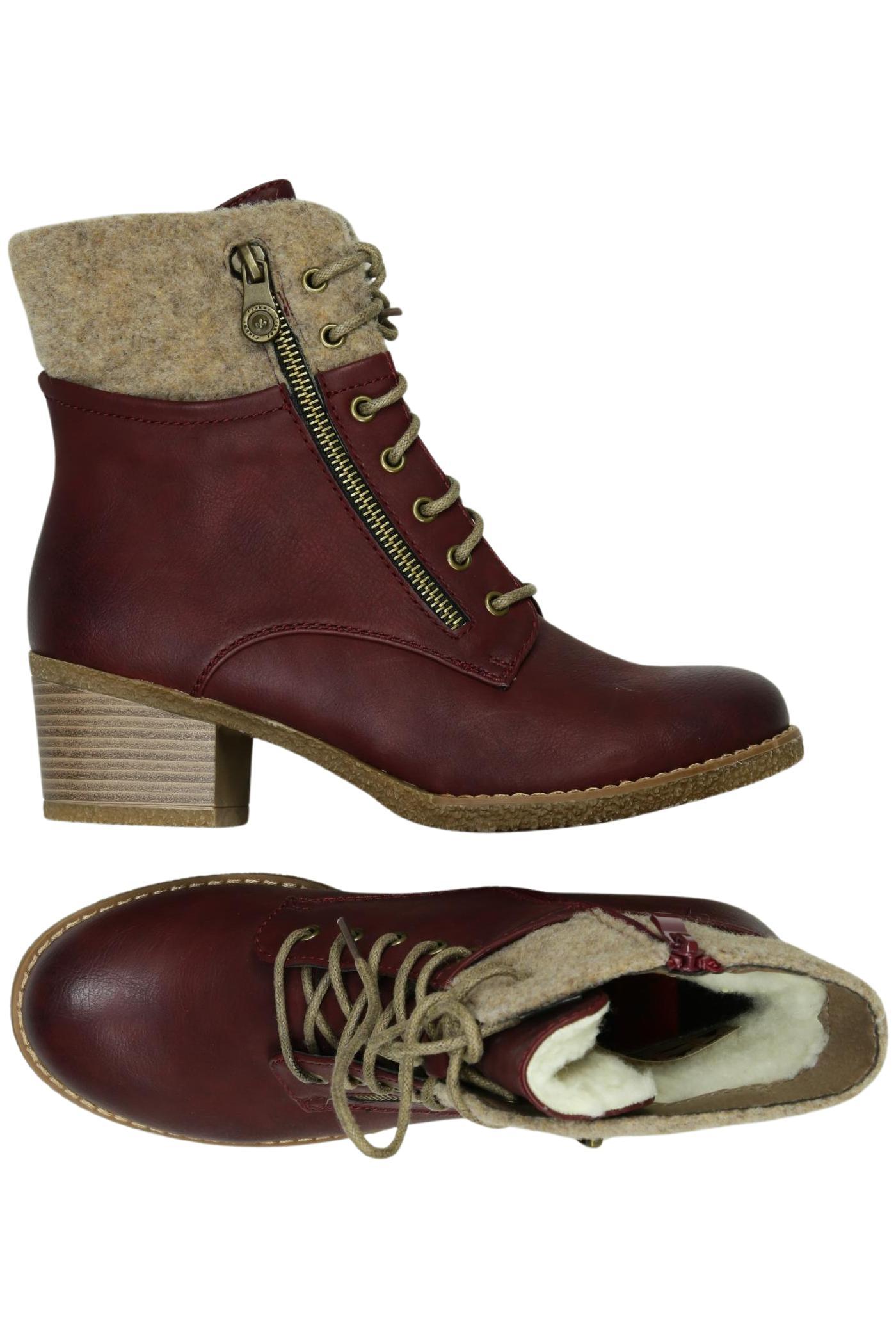 

Rieker Damen Stiefelette, bordeaux, Gr. 38