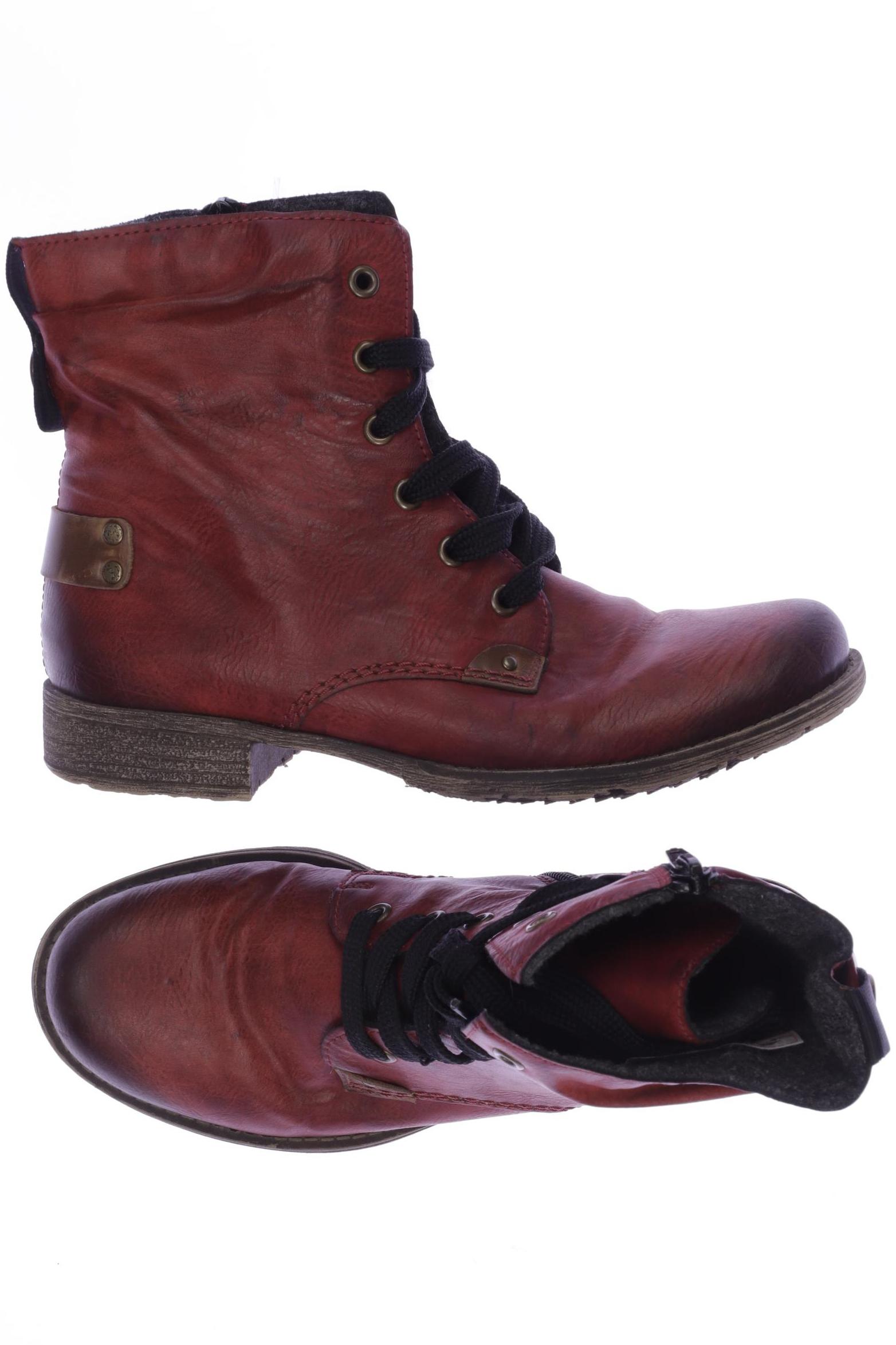 

Rieker Damen Stiefelette, rot, Gr. 38