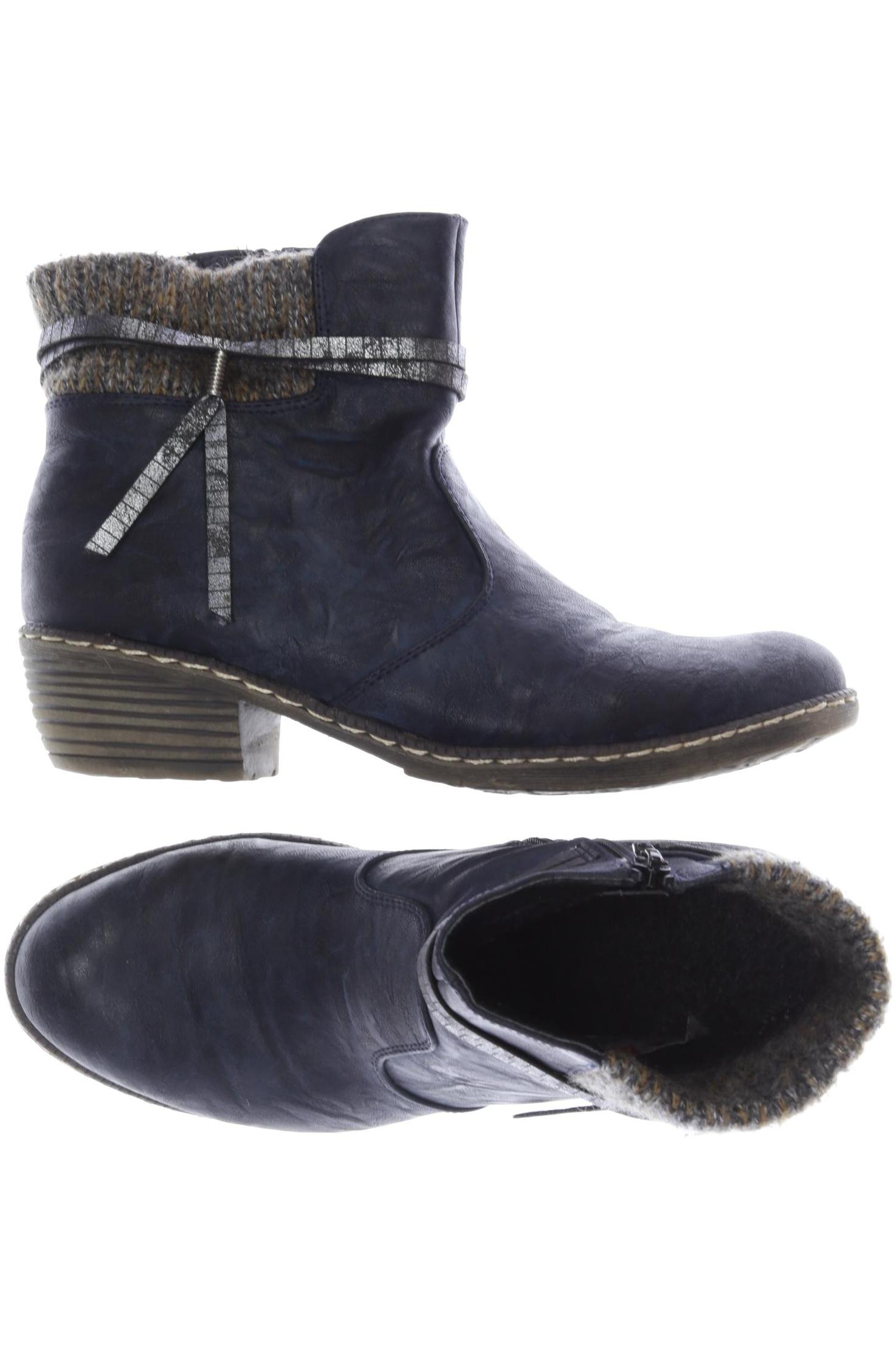 

Rieker Damen Stiefelette, marineblau, Gr. 40
