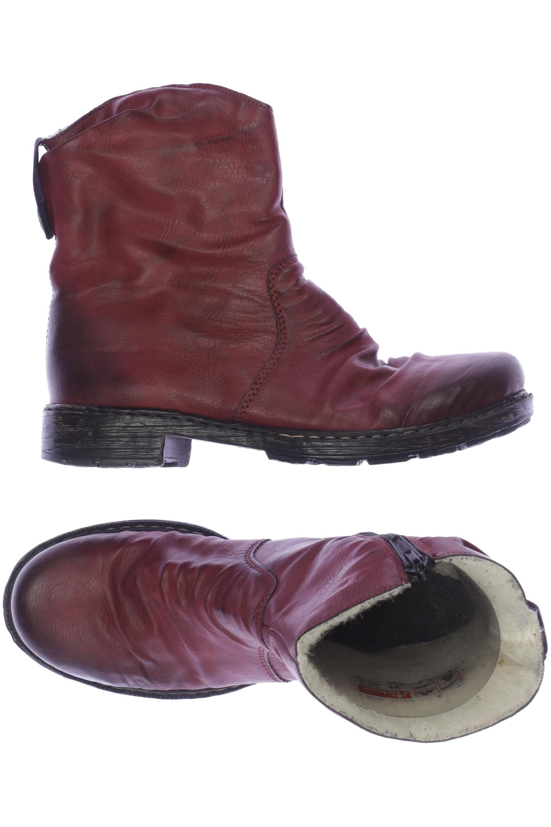 

Rieker Damen Stiefelette, bordeaux, Gr. 37