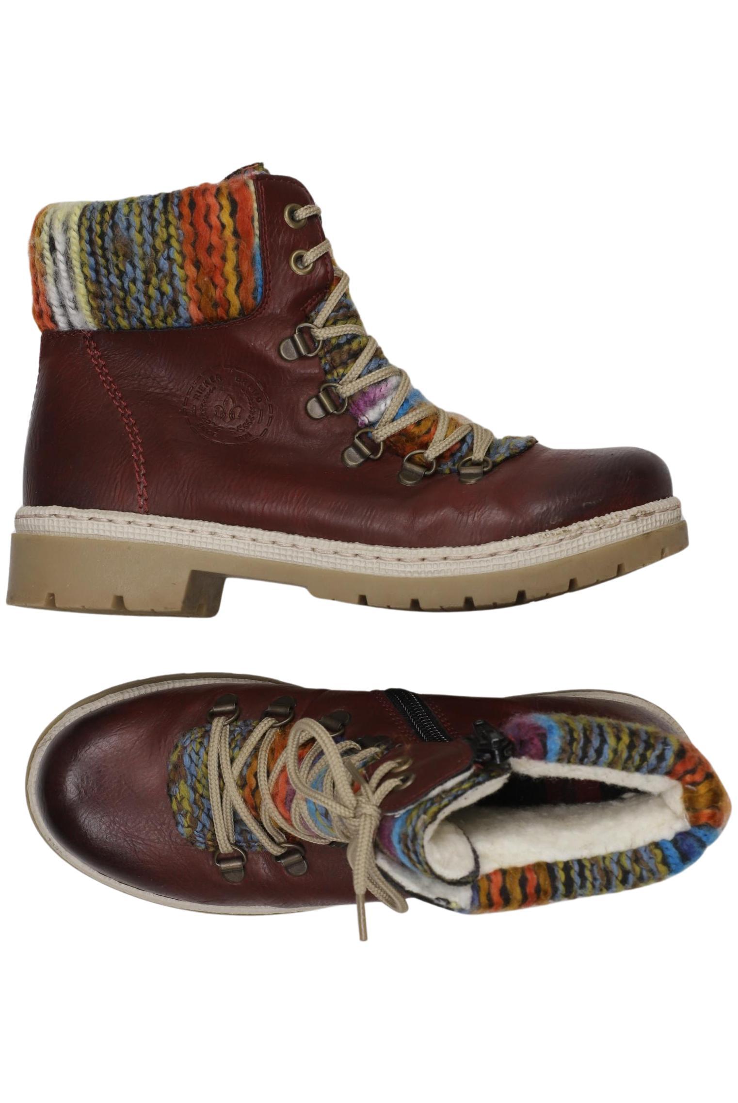 

Rieker Damen Stiefelette, bordeaux, Gr. 37