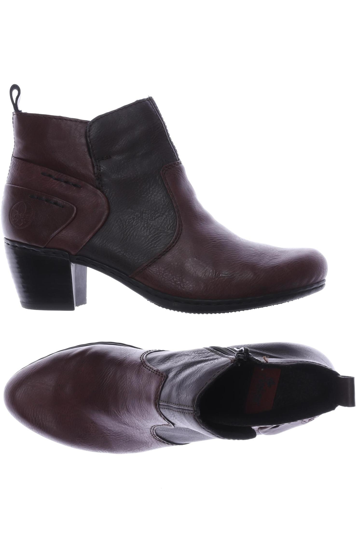 

Rieker Damen Stiefelette, bordeaux, Gr. 38