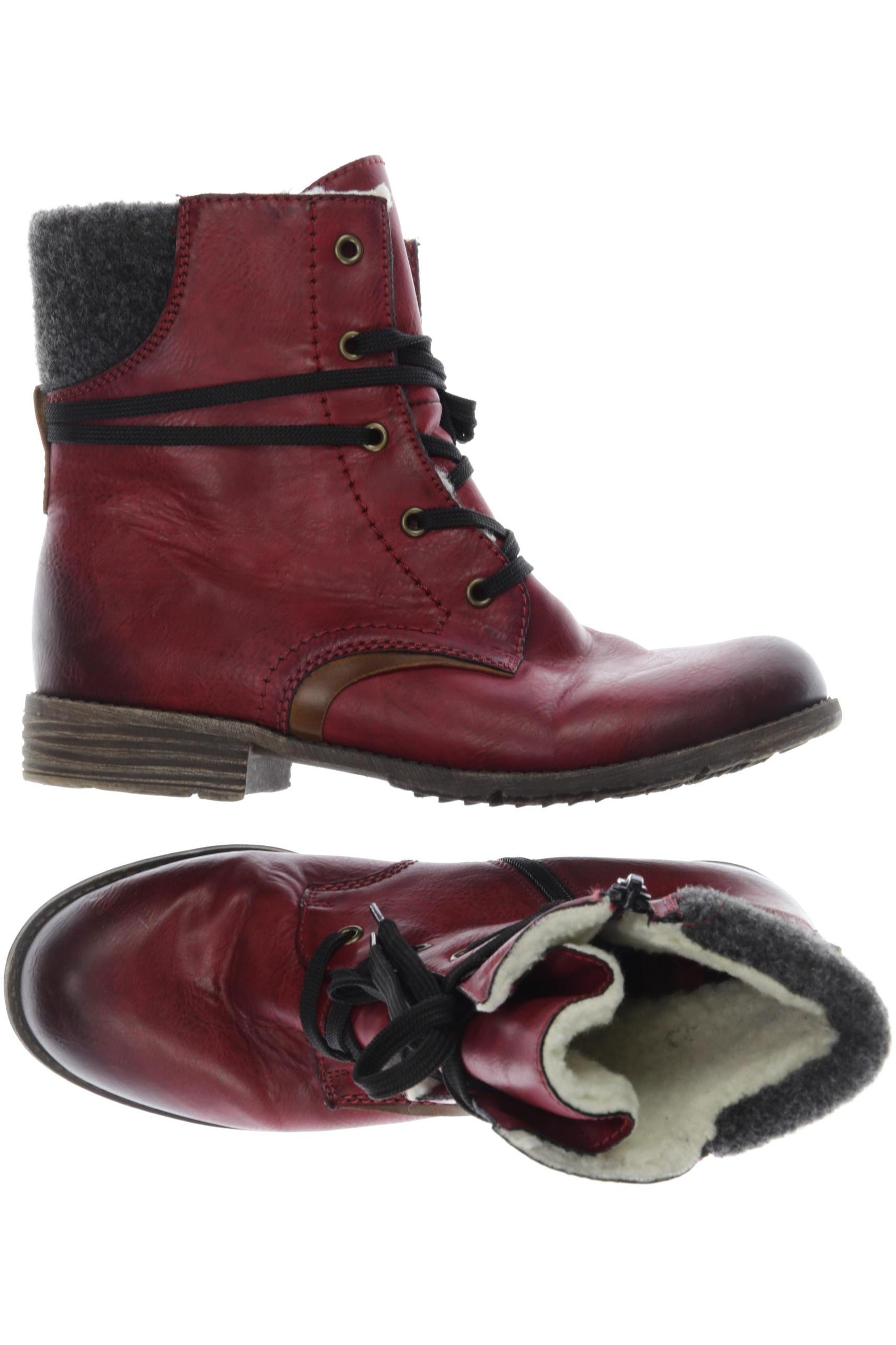 

Rieker Damen Stiefelette, bordeaux, Gr. 39