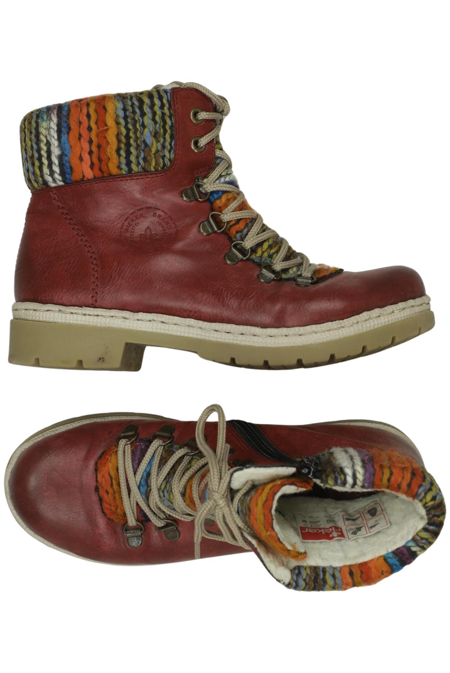 

Rieker Damen Stiefelette, rot, Gr. 36