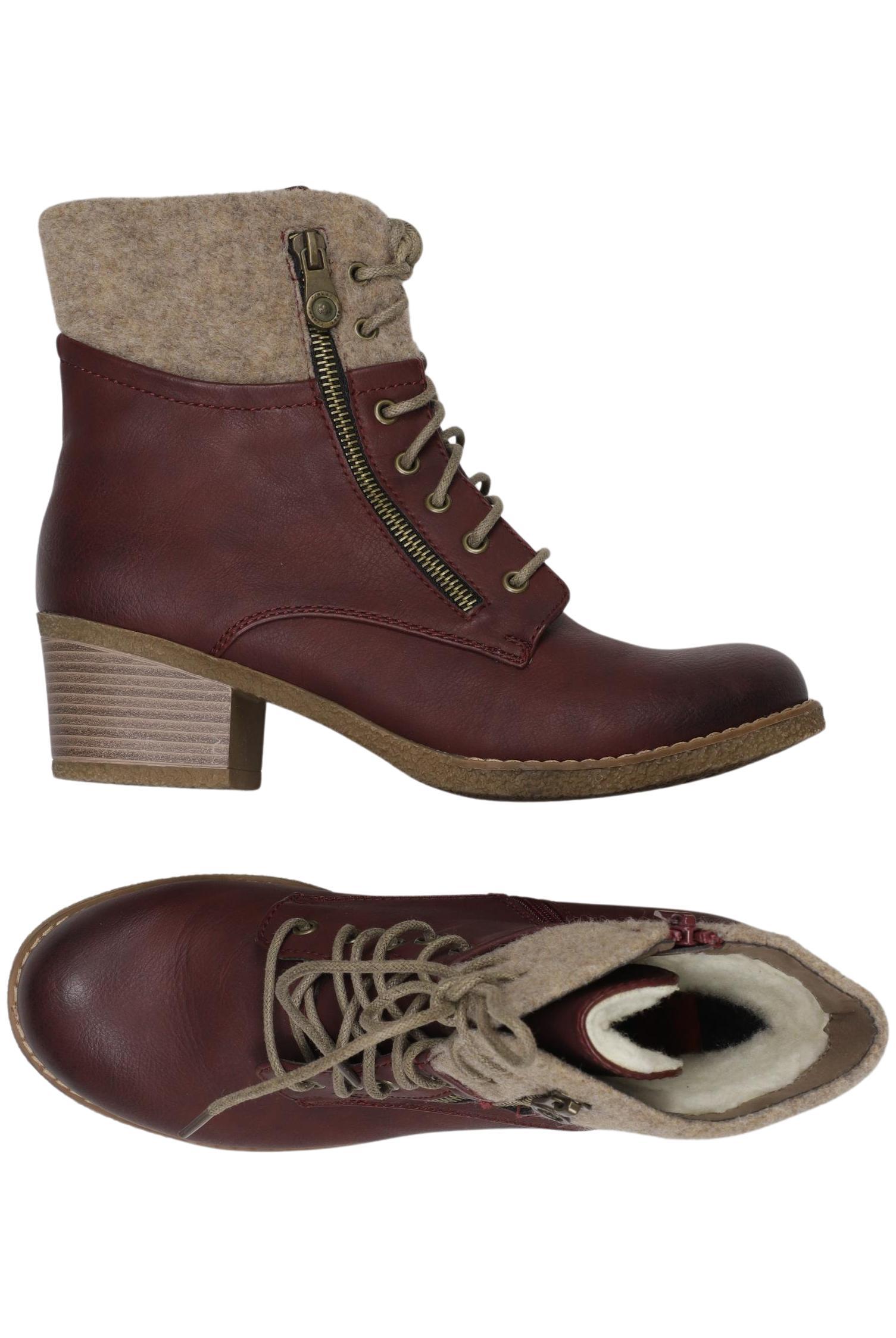 

Rieker Damen Stiefelette, bordeaux, Gr. 39