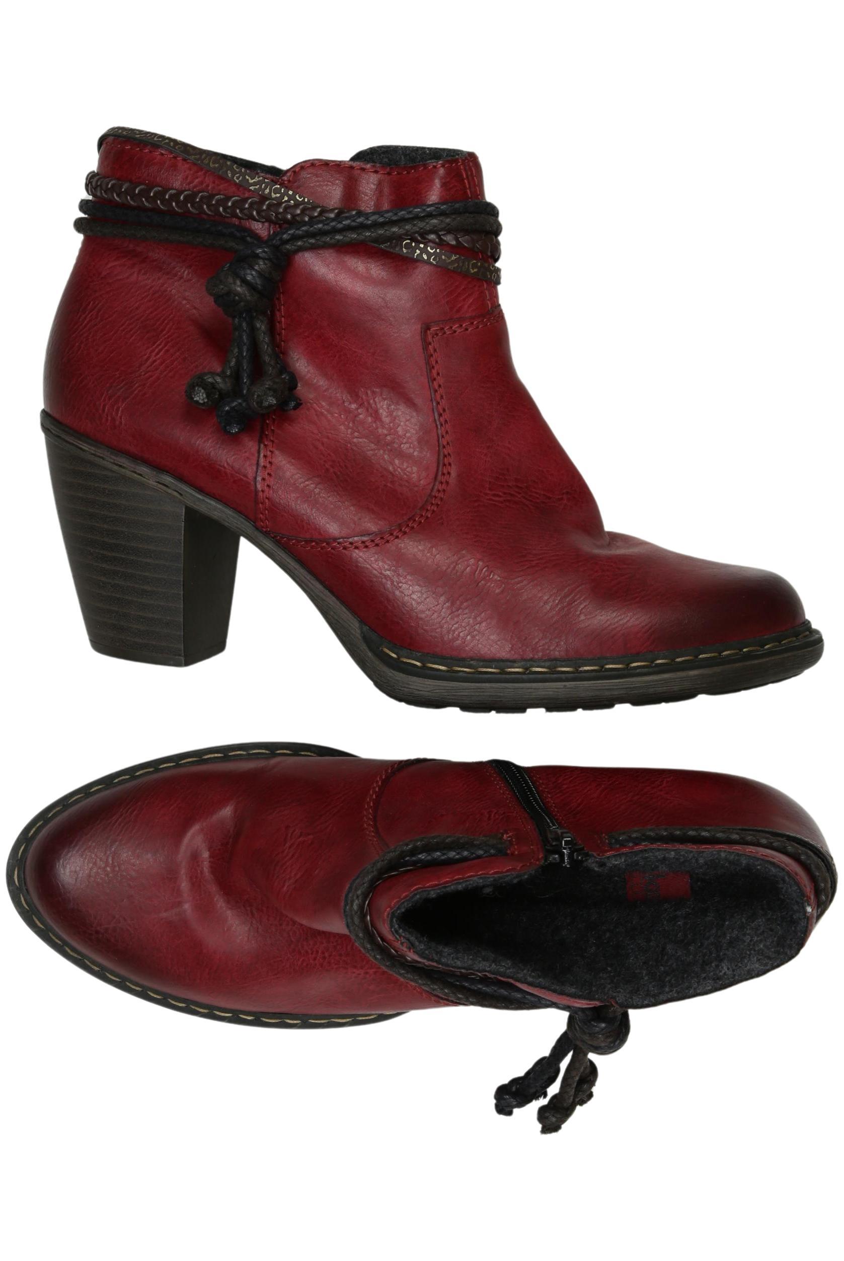

Rieker Damen Stiefelette, rot, Gr. 40