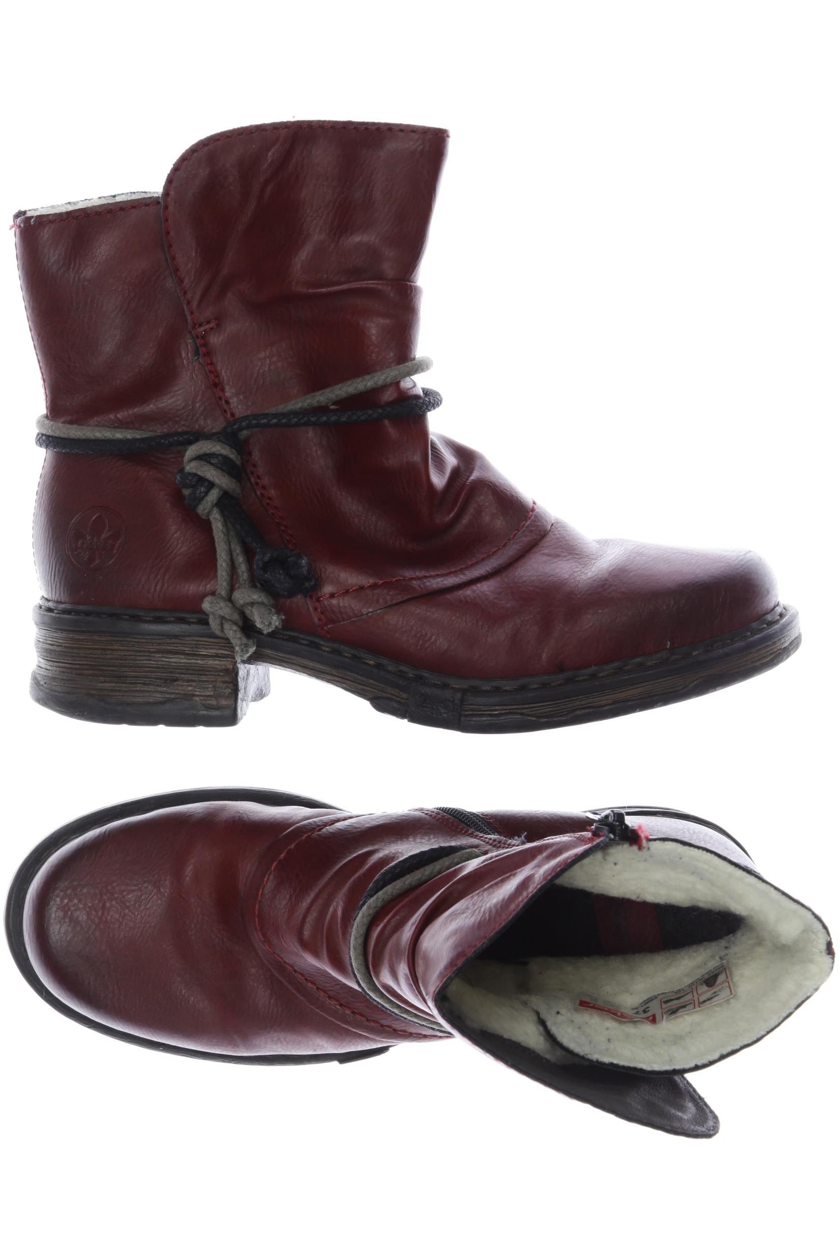 

Rieker Damen Stiefelette, bordeaux, Gr. 37