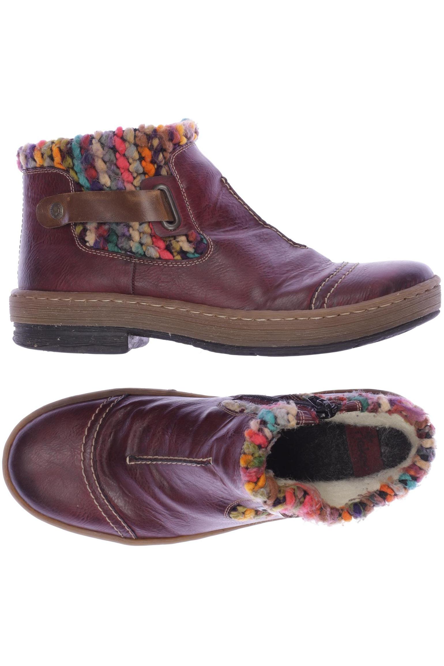 

Rieker Damen Stiefelette, bordeaux, Gr. 38