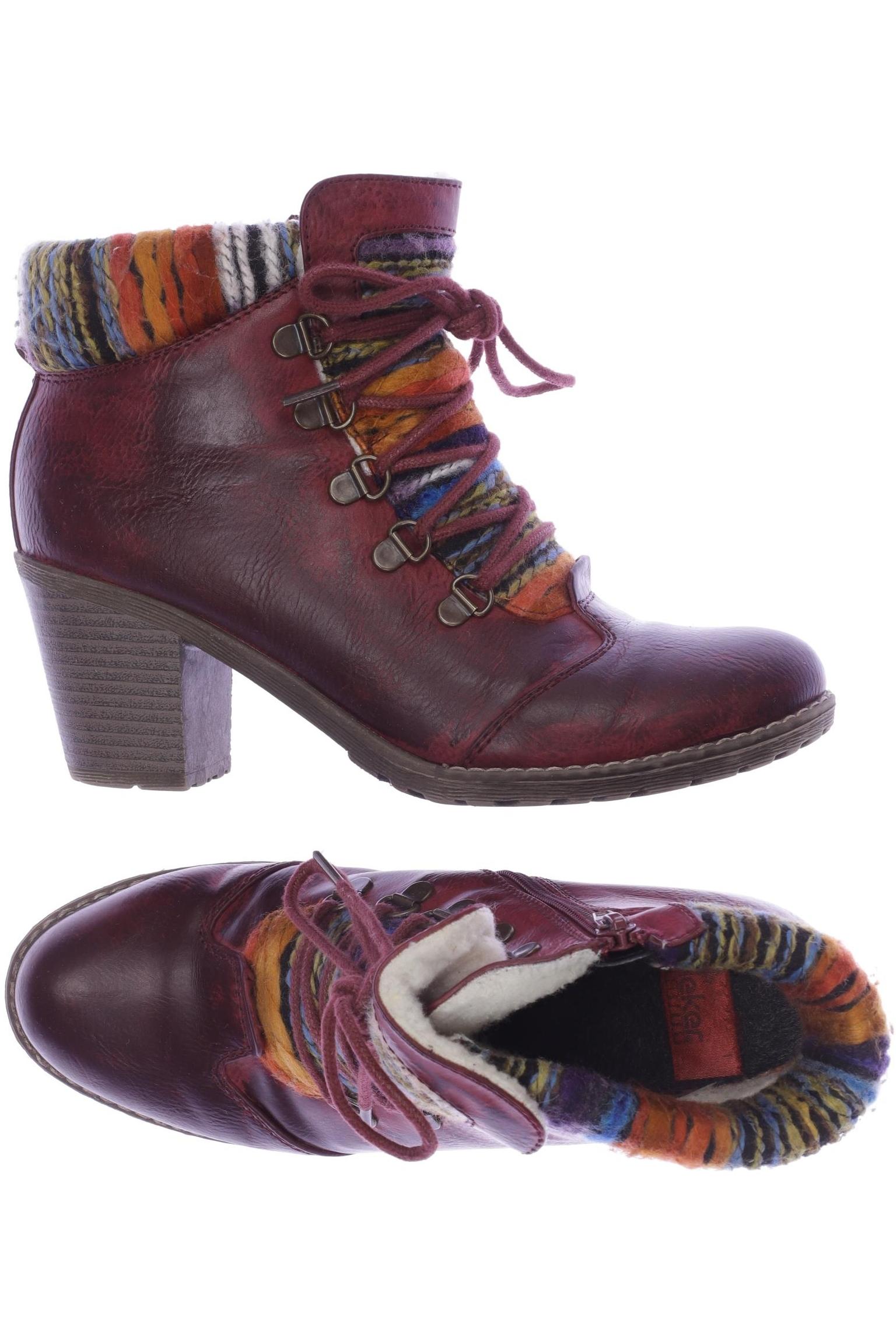 

Rieker Damen Stiefelette, bordeaux, Gr. 38