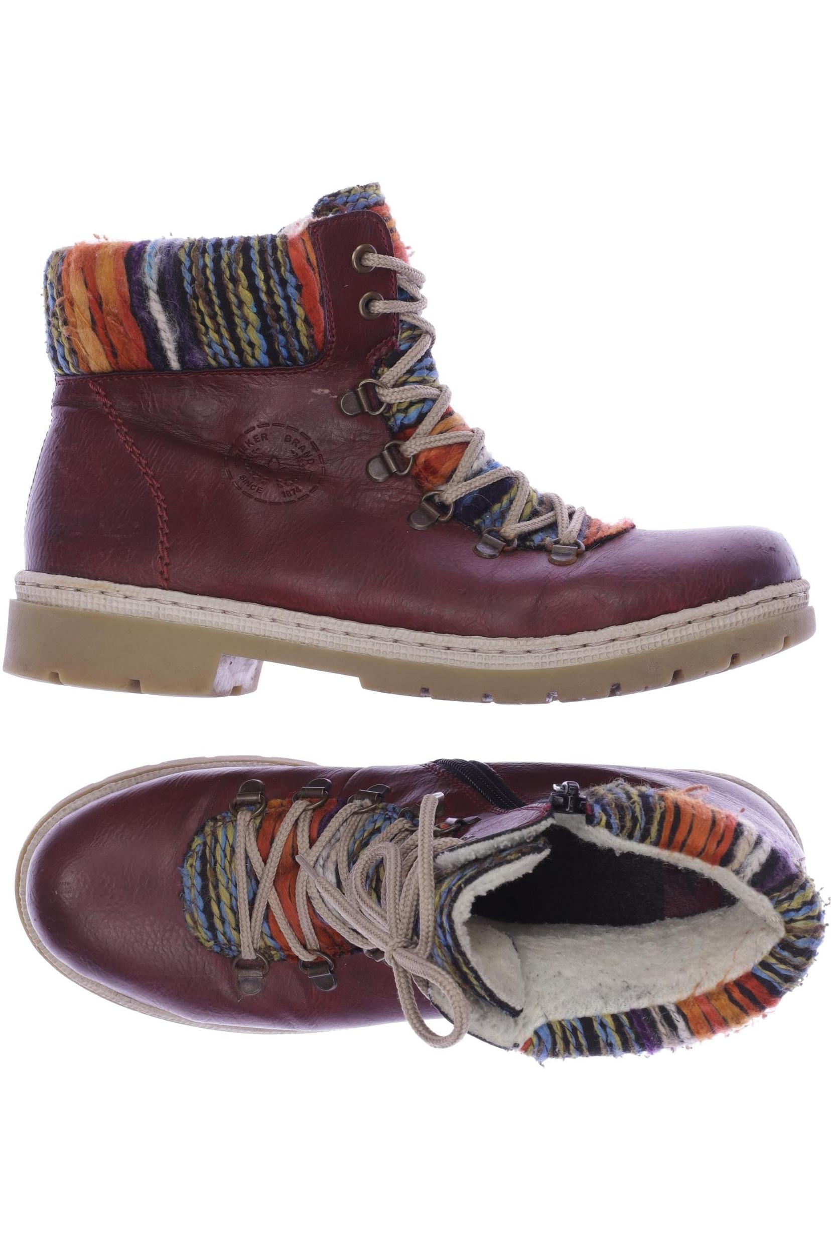

Rieker Damen Stiefelette, bordeaux, Gr. 40