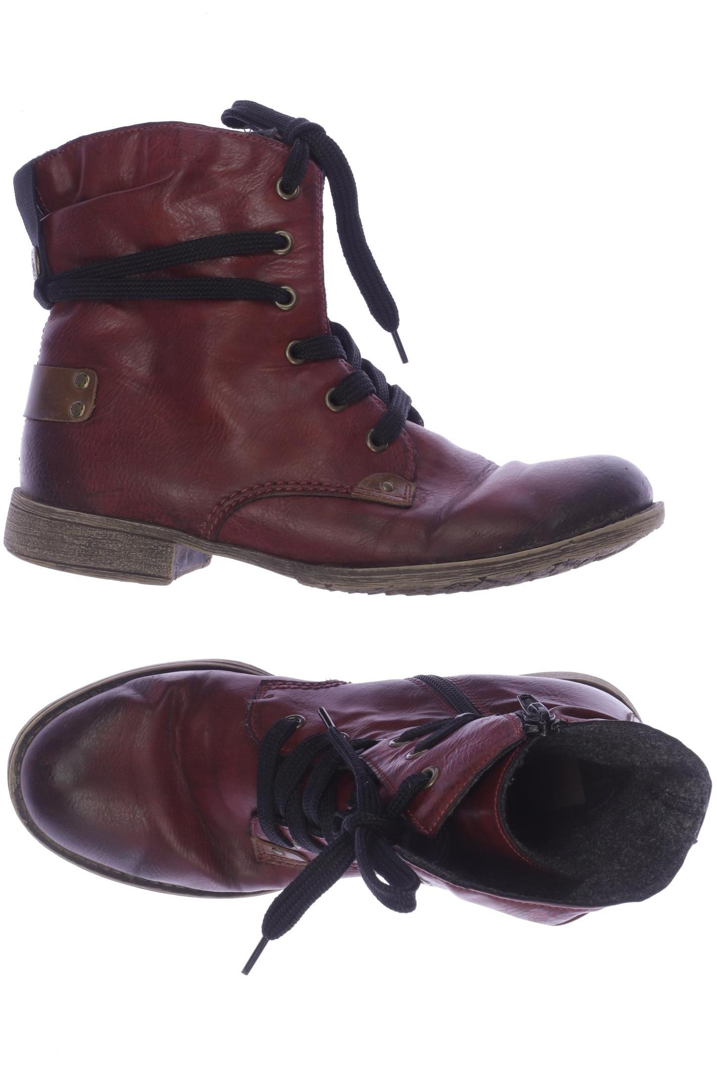 

Rieker Damen Stiefelette, bordeaux, Gr. 38