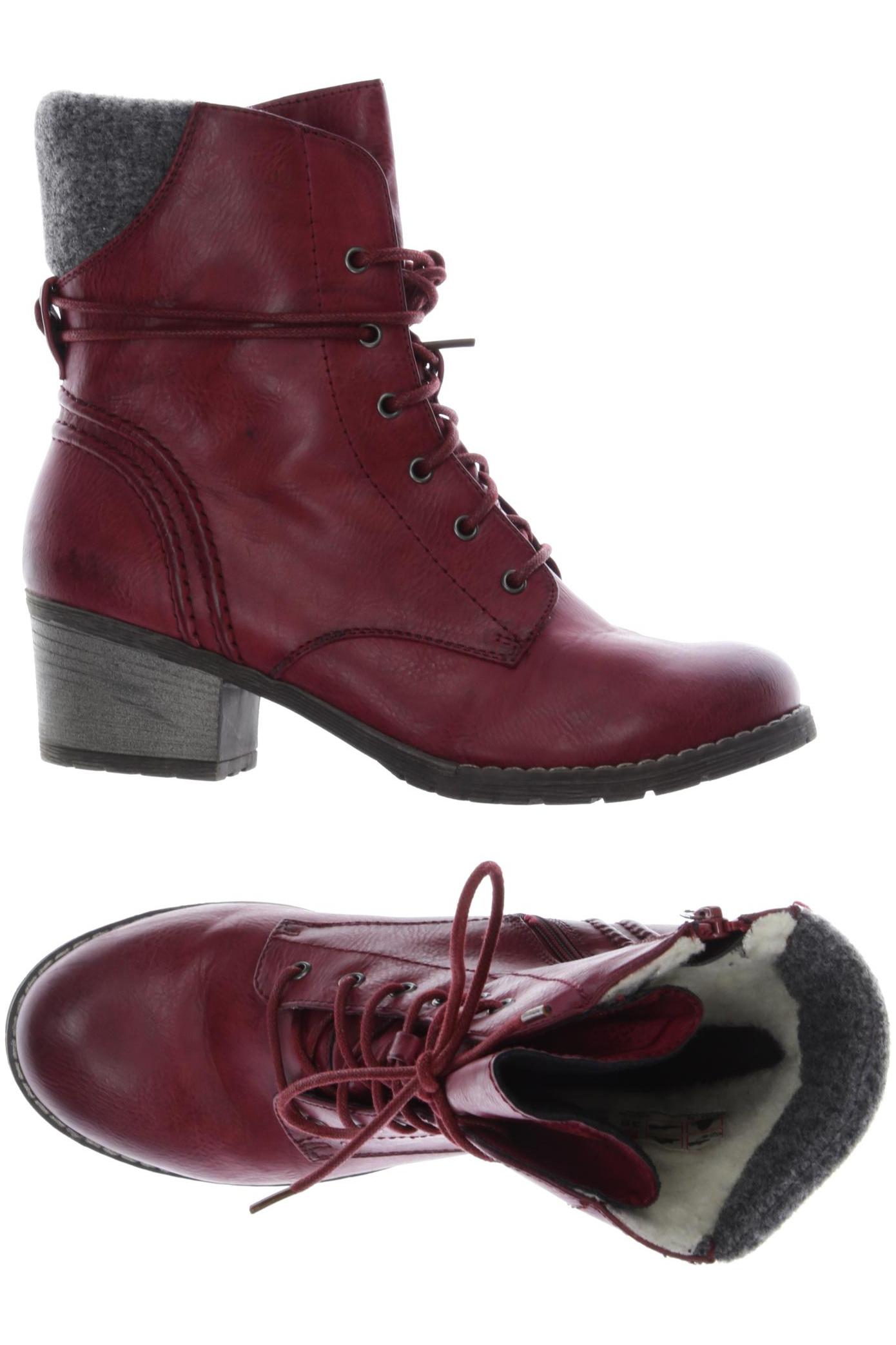 

Rieker Damen Stiefelette, bordeaux, Gr. 39