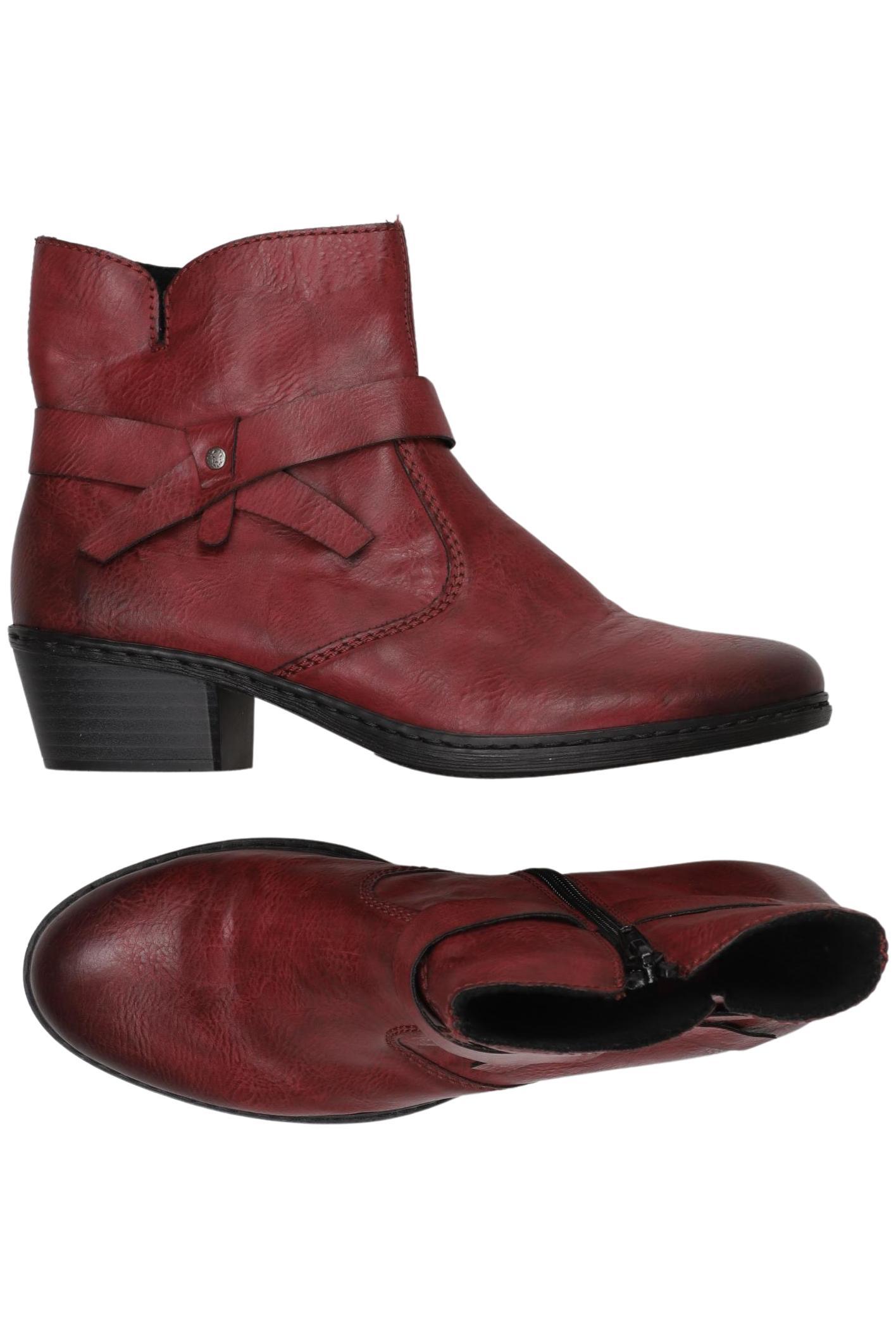 

Rieker Damen Stiefelette, rot, Gr. 38