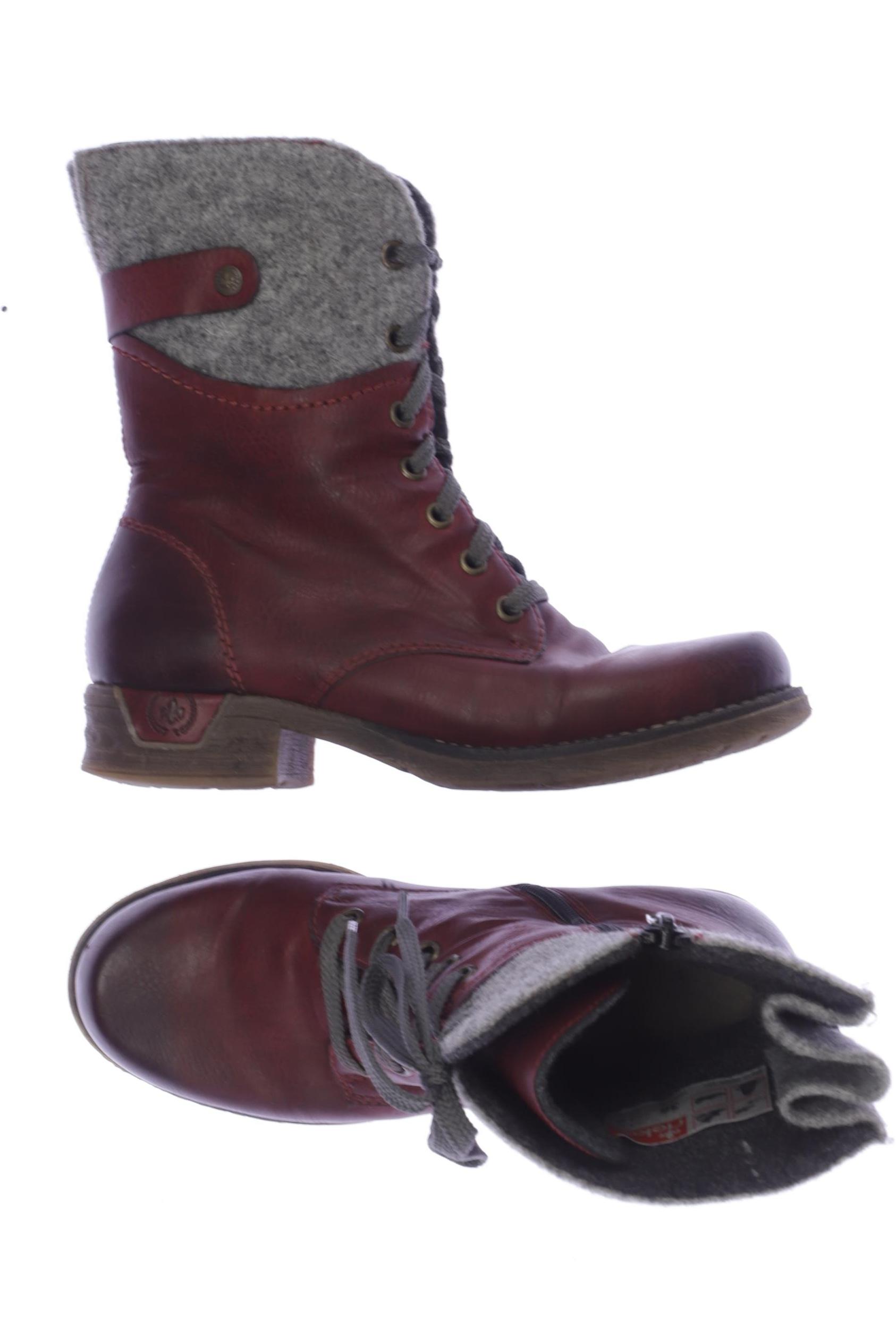 

Rieker Damen Stiefelette, rot, Gr. 36