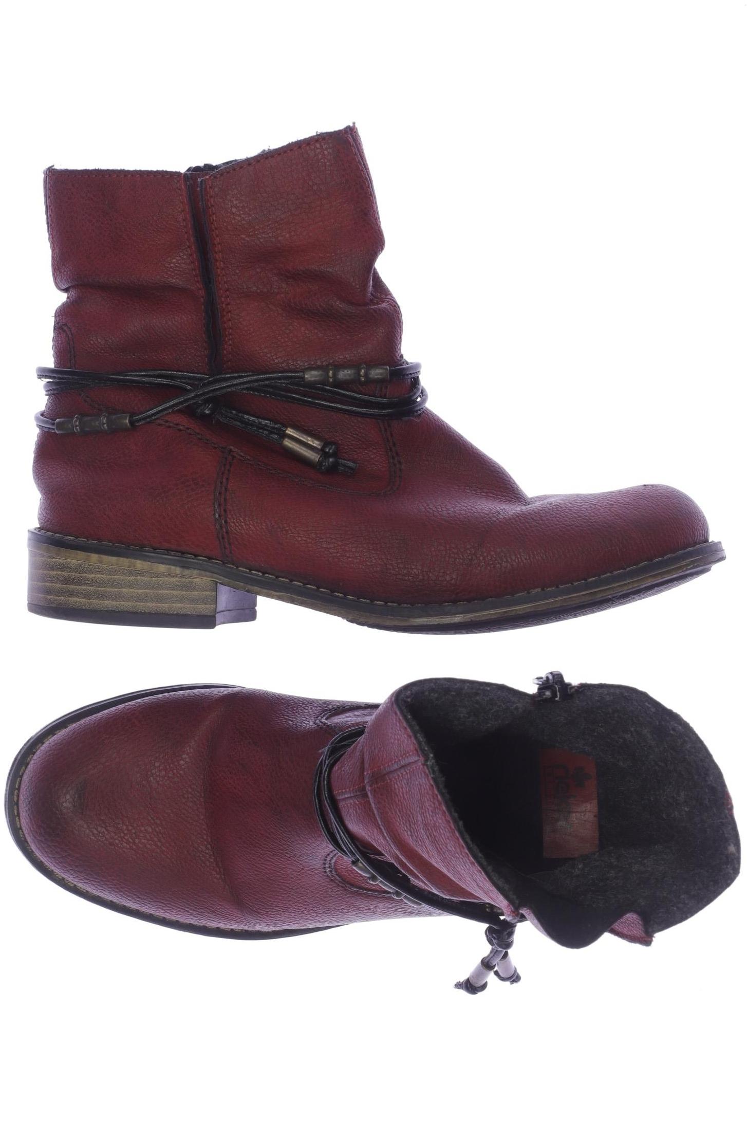 

Rieker Damen Stiefelette, bordeaux, Gr. 36