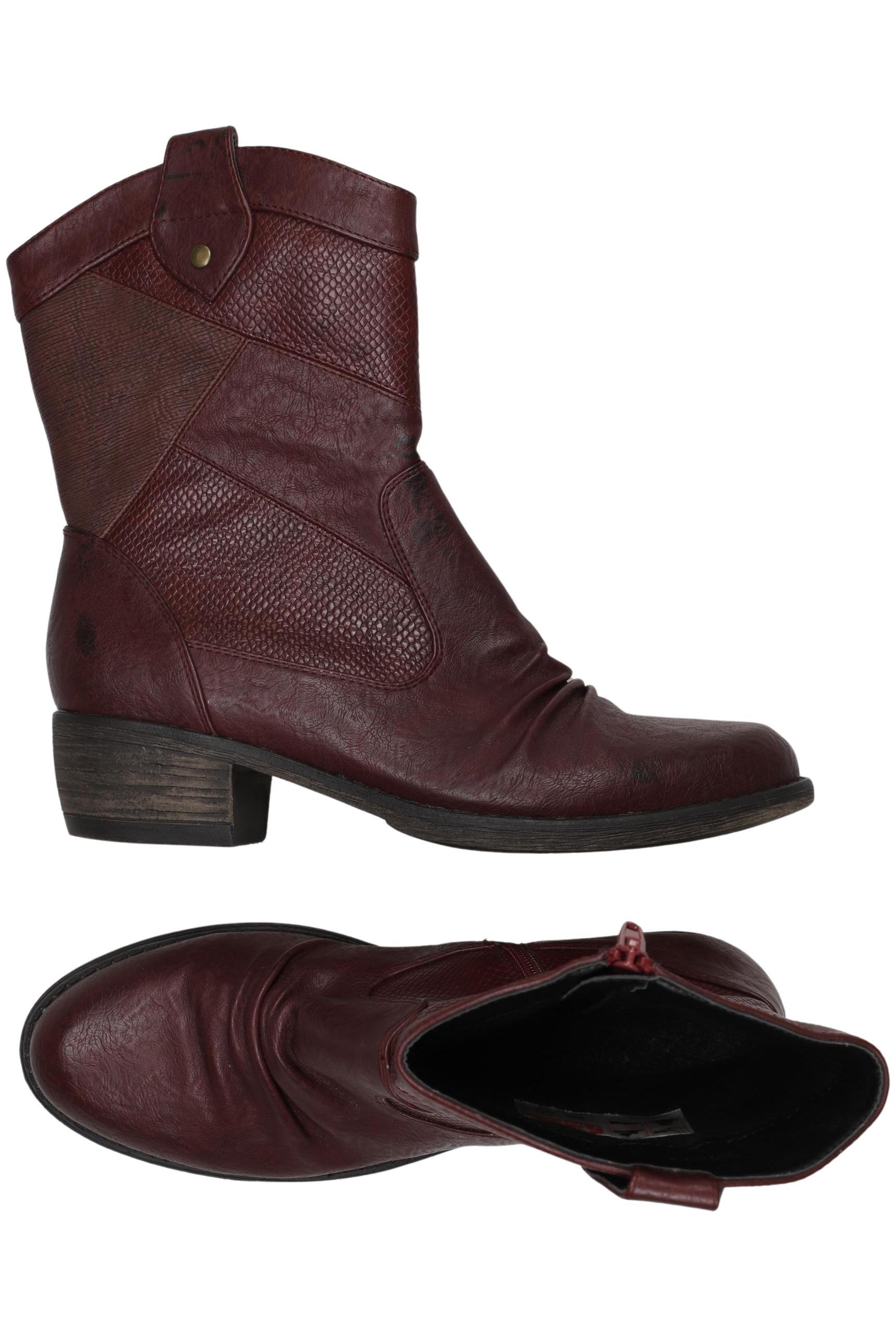 

Rieker Damen Stiefelette, bordeaux, Gr. 38