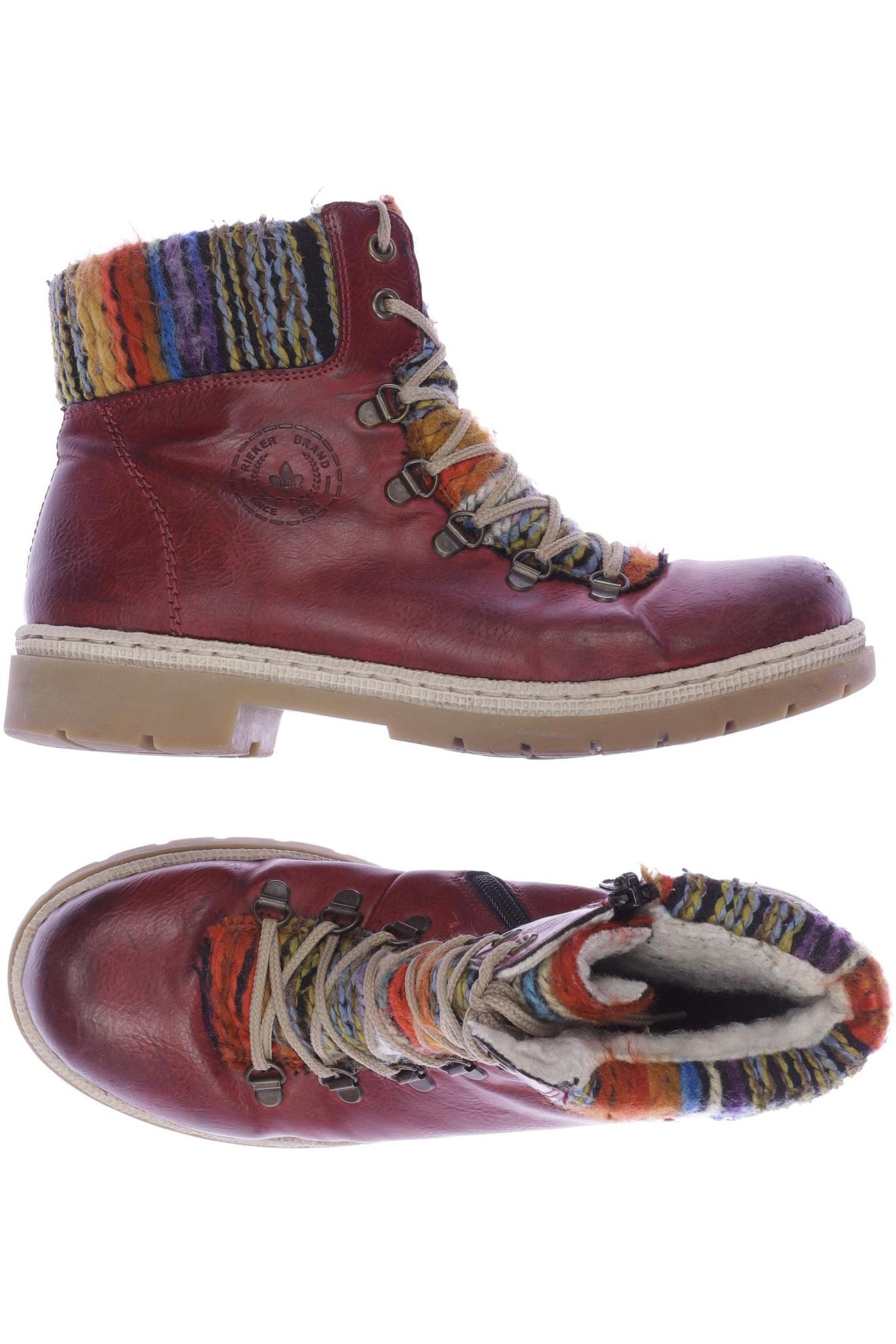 

Rieker Damen Stiefelette, bordeaux, Gr. 39