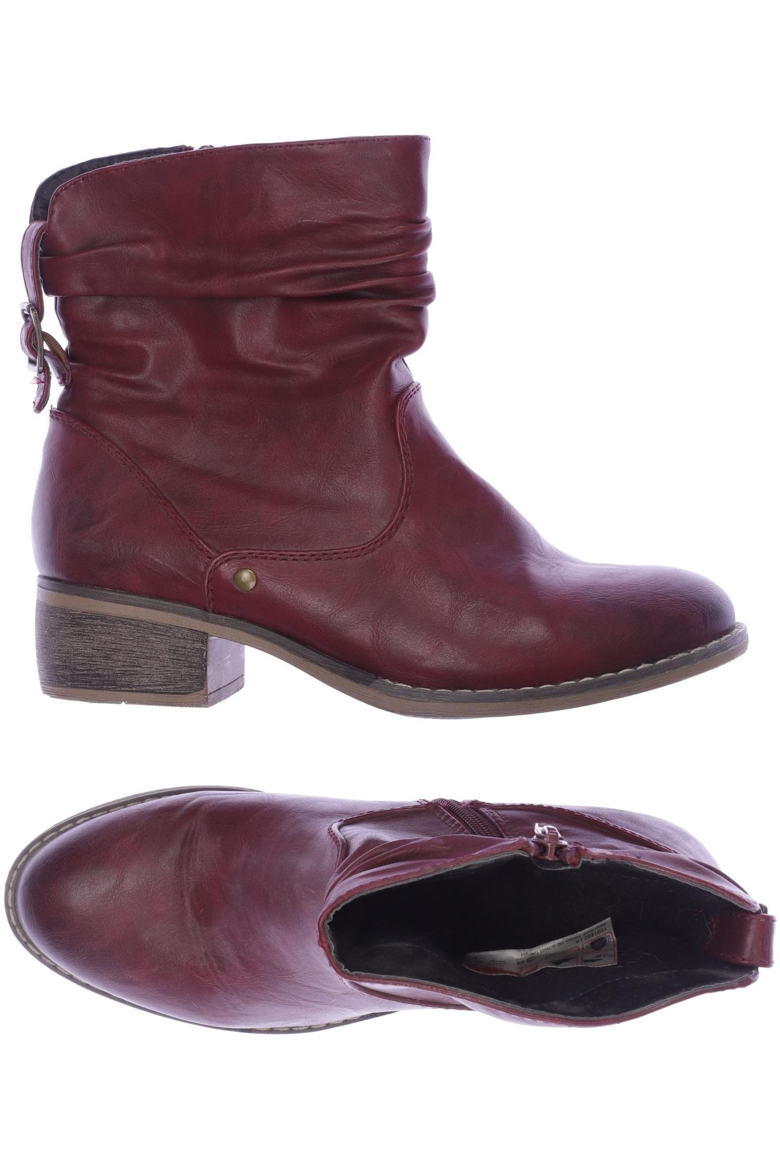 

Rieker Damen Stiefelette, bordeaux, Gr. 38