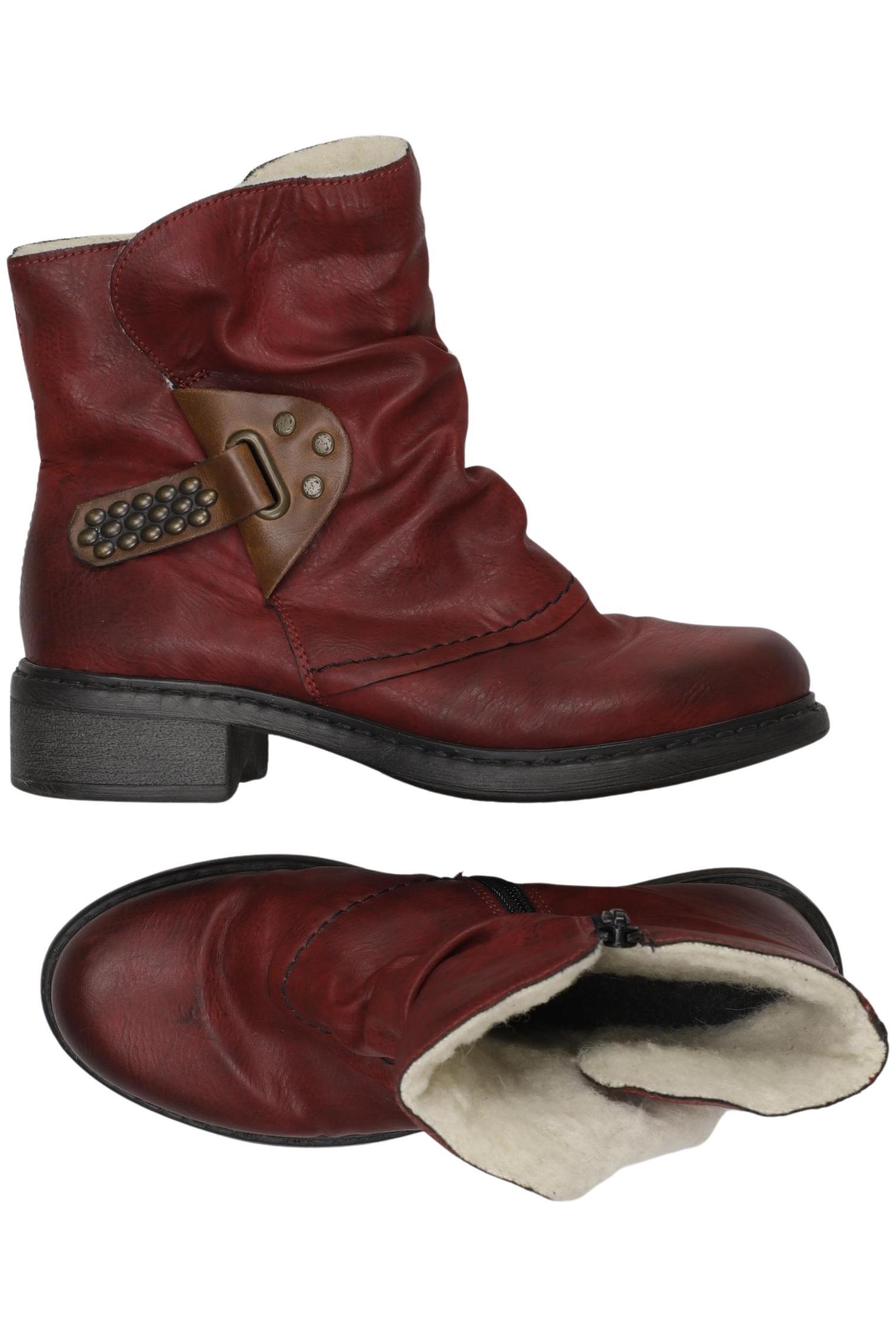 

Rieker Damen Stiefelette, bordeaux, Gr. 36