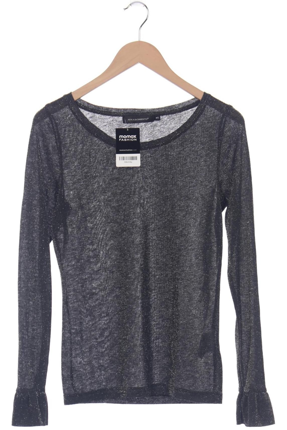 Thumbnail - Rinascimento Damen Langarmshirt, grau, Gr. 38