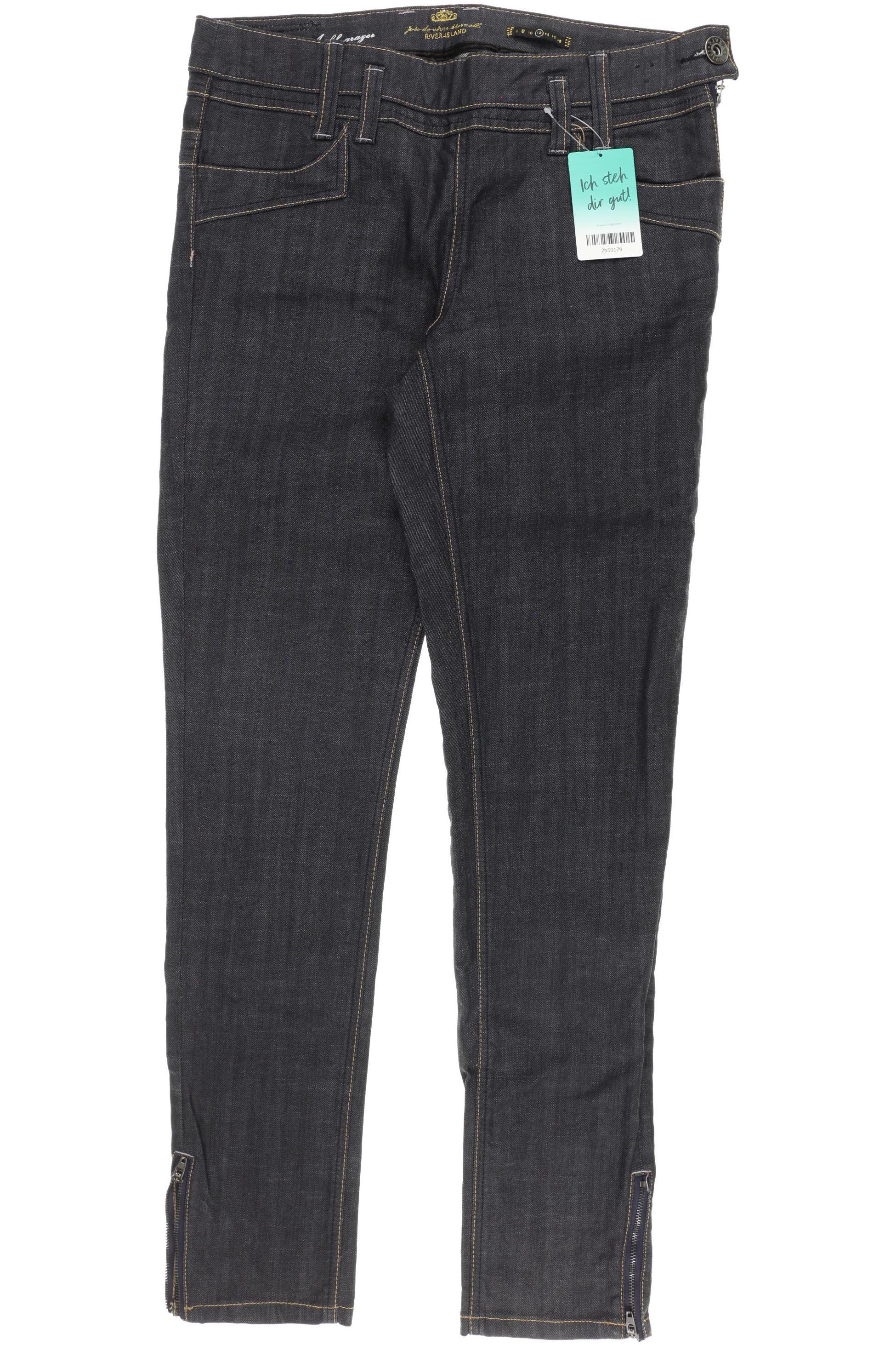 

River Island Damen Jeans, schwarz, Gr. 12