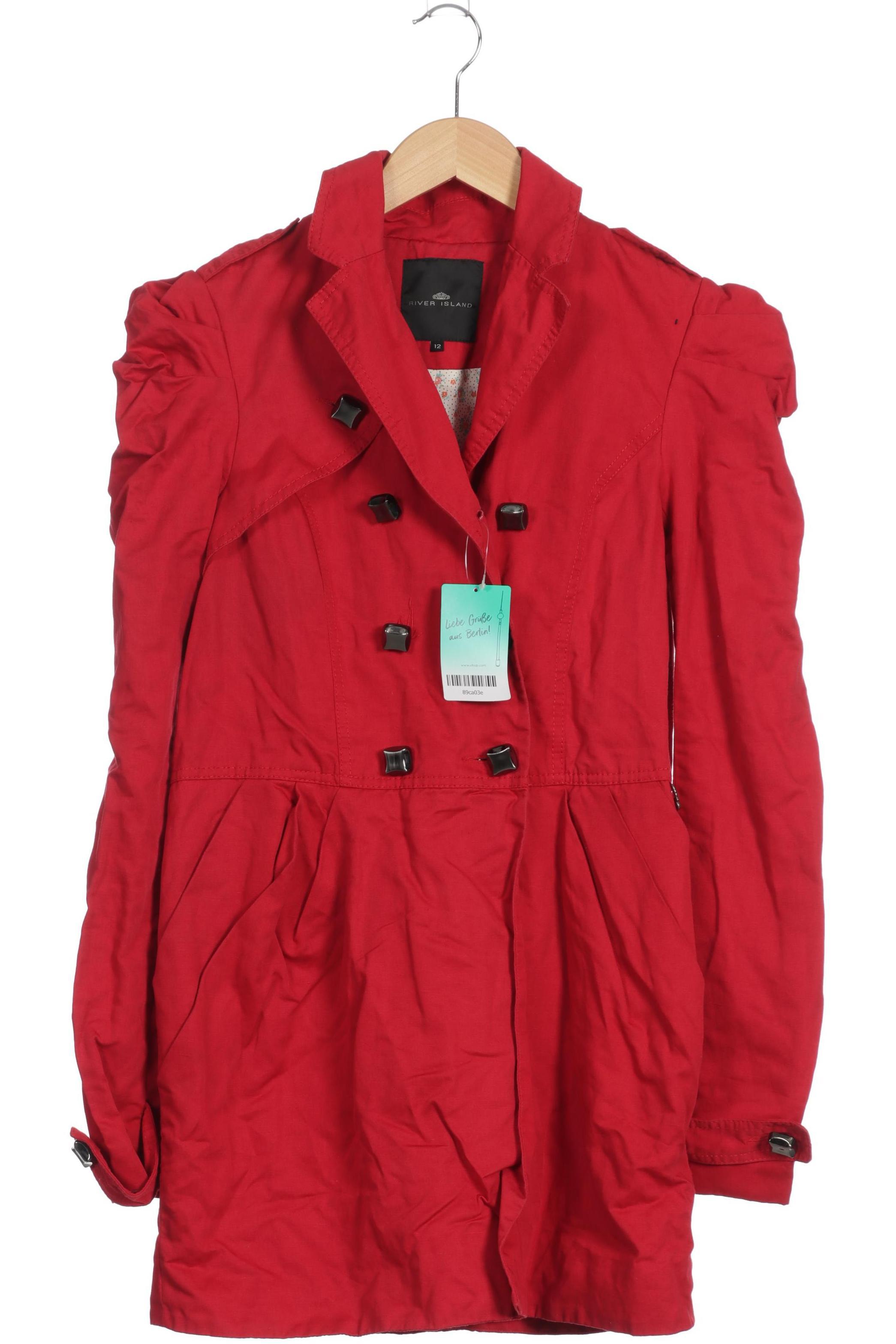 

River Island Damen Mantel, rot, Gr. 38