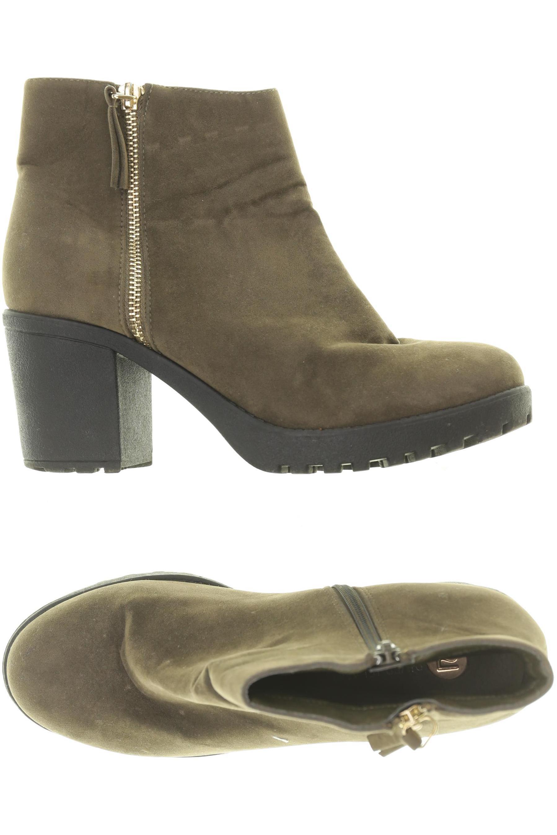 

River Island Damen Stiefelette, grün, Gr. 40