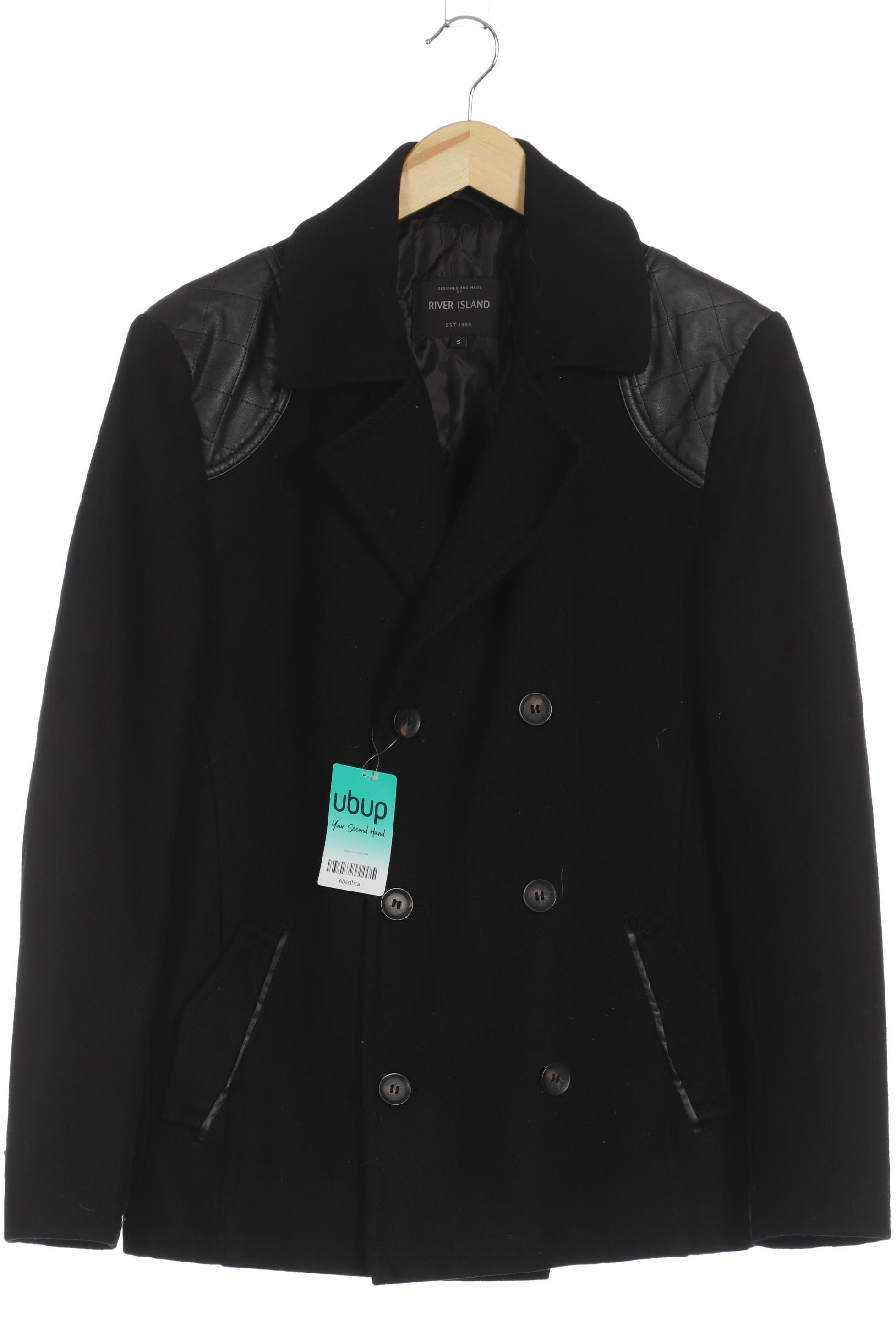 

River Island Herren Jacke, schwarz, Gr.