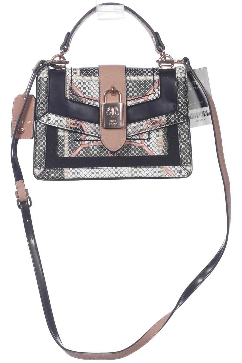 

River Island Damen Handtasche, schwarz, Gr.