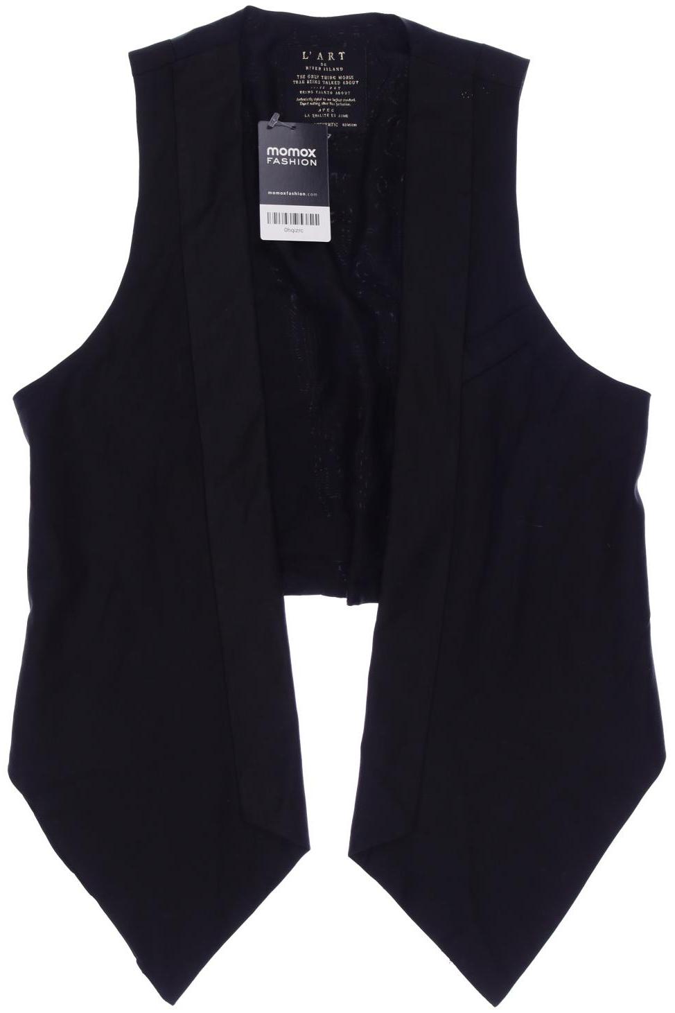 

River Island Damen Weste, schwarz